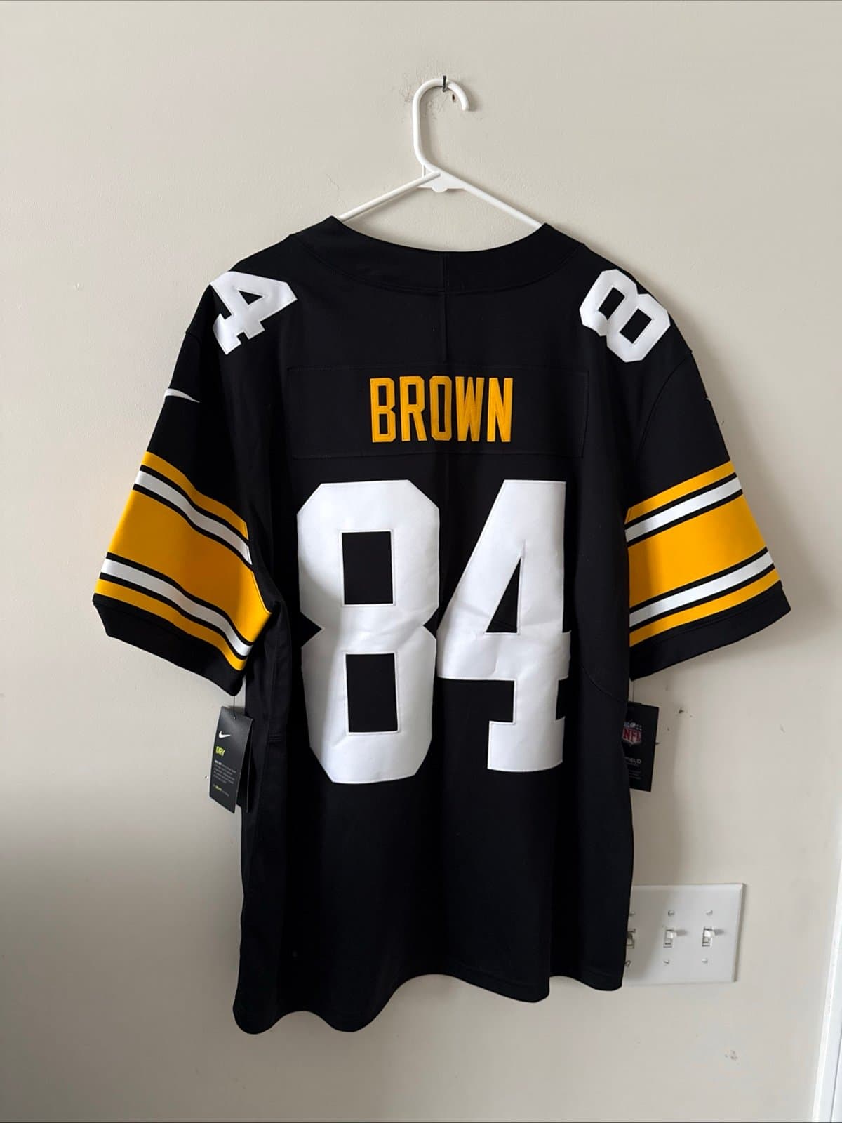 Men’s Nike Antonio Brown #84 Steelers Vapor Lmtd Alternate Jersey Sz XL - NWT - Thumbnail 7