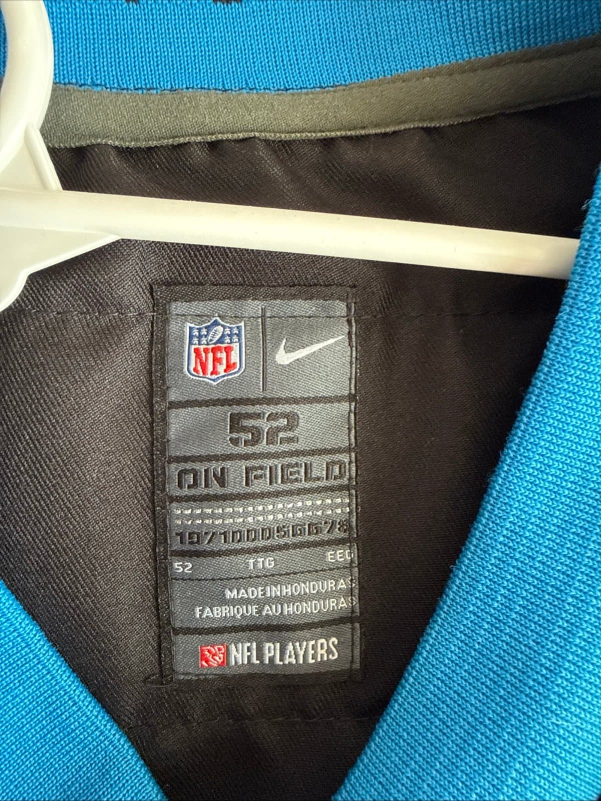 Men’s Nike Cam Newton #1 Carolina Panthers 20th Anniversary Jersey Sz 52 - RARE - Thumbnail 4