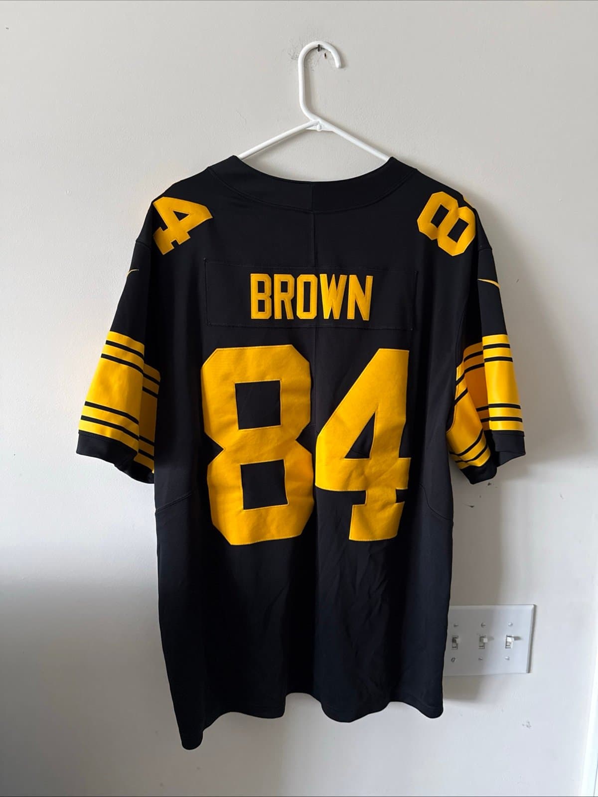 Men’s Nike Antonio Brown #84 Steelers Vapor Lmtd Color Rush Jersey Sz 2XL - RARE - Thumbnail 7