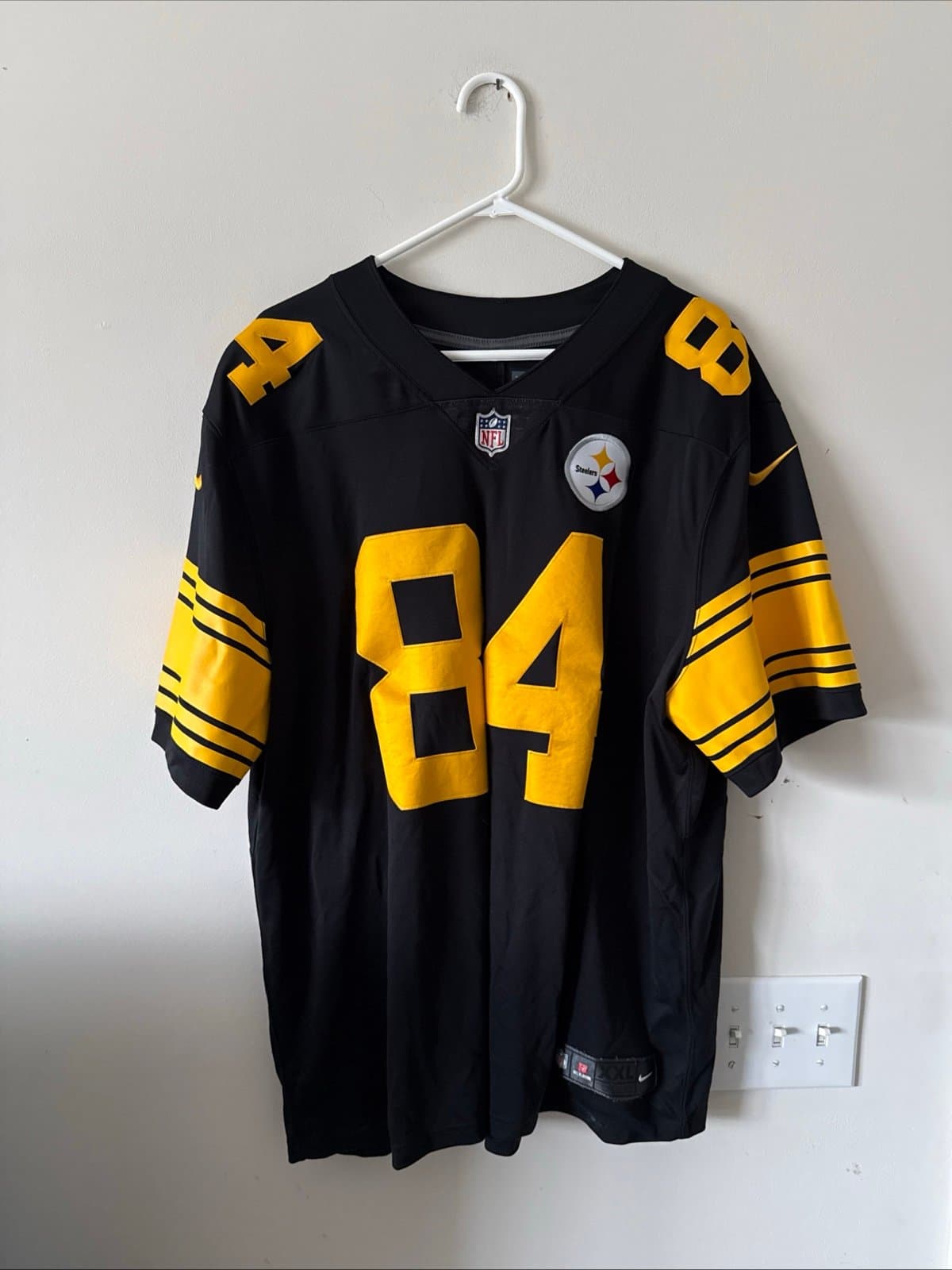 Men’s Nike Antonio Brown #84 Steelers Vapor Lmtd Color Rush Jersey Sz 2XL - RARE - Image 1