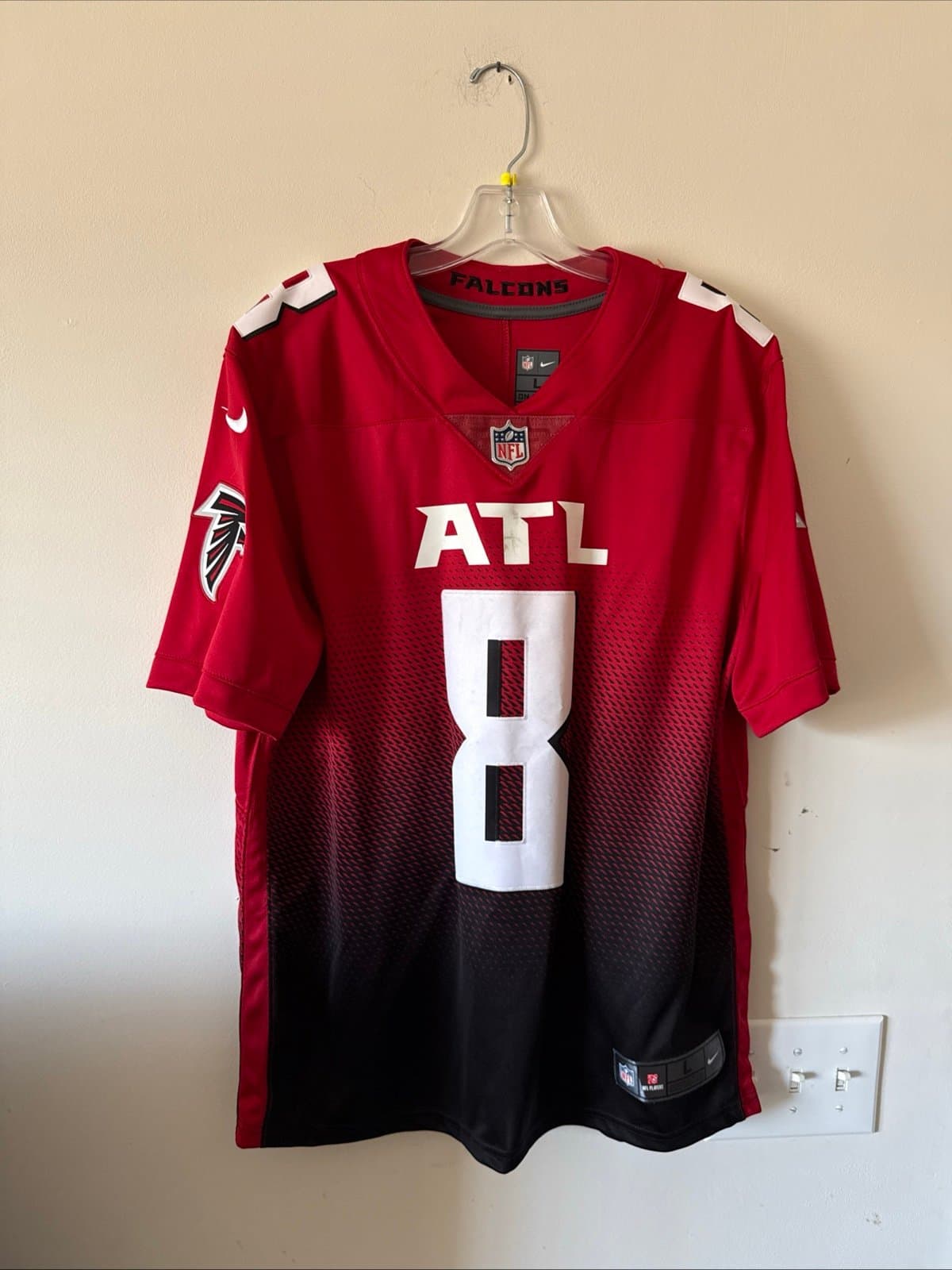 Men’s Nike Kyle Pitts #8 Atlanta Falcons Alternate Vapor Lmtd Jersey Sz L - RARE - Image 1