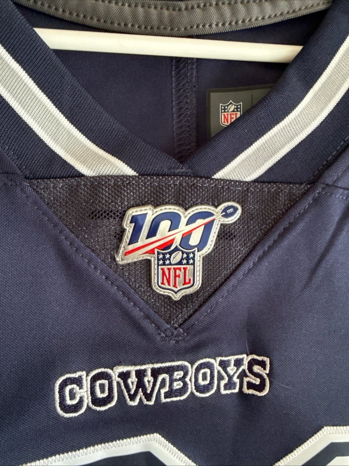 Men's Nike Ezekiel Elliott #21 Cowboys Vapor Lmtd 100 Seasons Jersey Sz XL RARE - Thumbnail 5