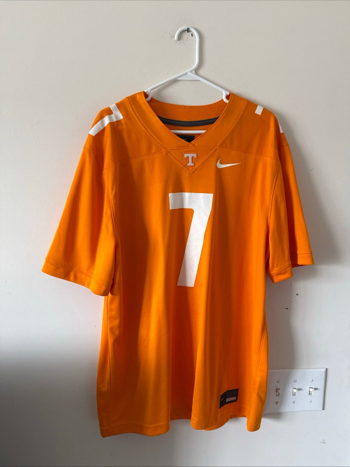Men’s Nike Joe Milton III #7 Tennessee Volunteers Jersey Sz XL - Orange RARE - Image 1