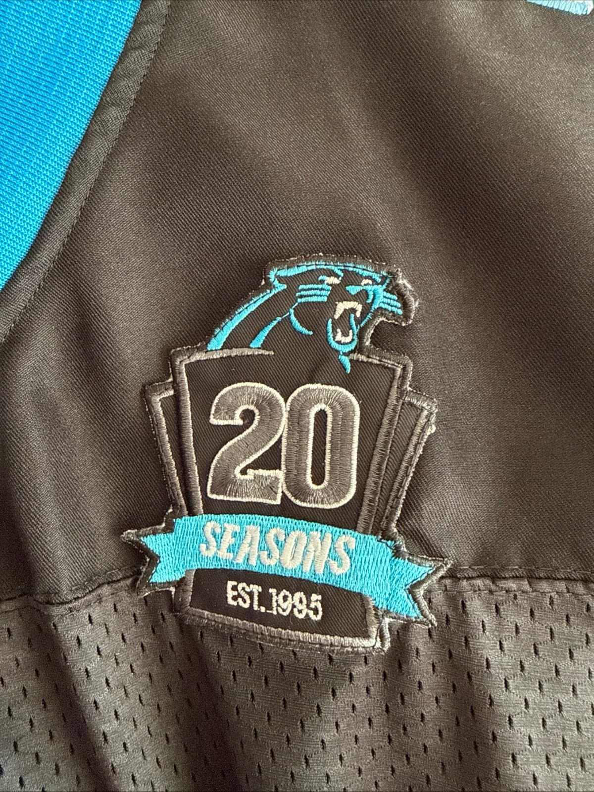 Men’s Nike Cam Newton #1 Carolina Panthers 20th Anniversary Jersey Sz 52 - RARE - Thumbnail 6