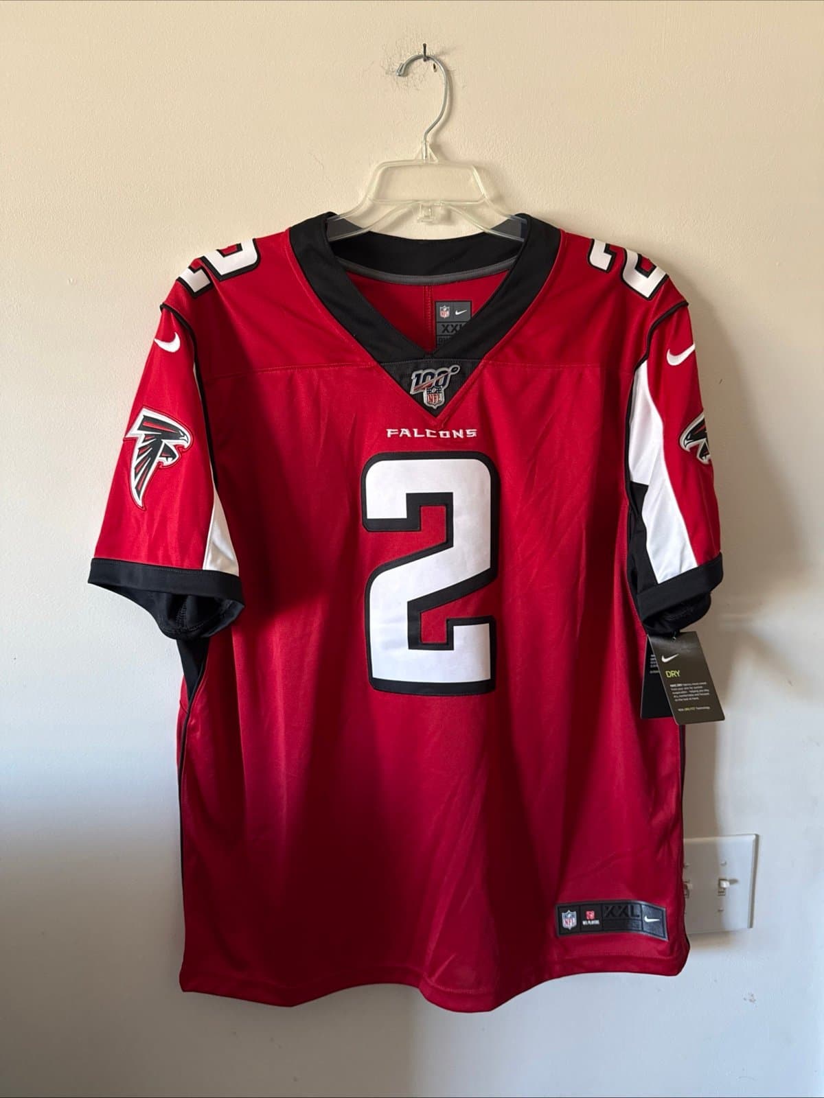 Men's Nike Matt Ryan #2 Atlanta Falcons Vapor Lmtd 100 Jersey Sz 2XL - NWT RARE
