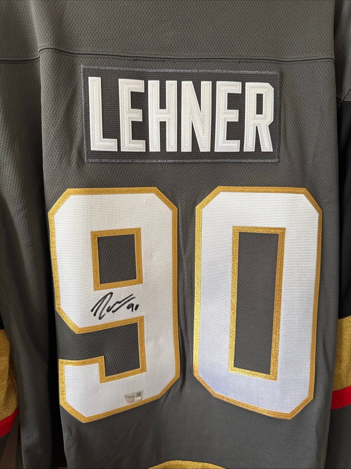 Men’s Fanatics Robin Lehner #90 Signed Vegas Golden Knights Jersey Sz XL - NWT - Thumbnail 2