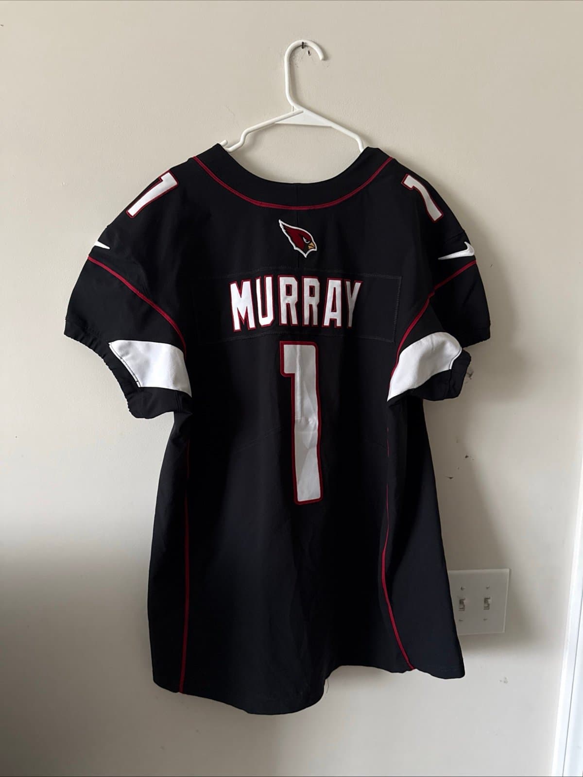 Men’s Nike Kyler Murray #1 Arizona Cardinals Vapor Elite Jersey Sz 48 - Black - Thumbnail 6