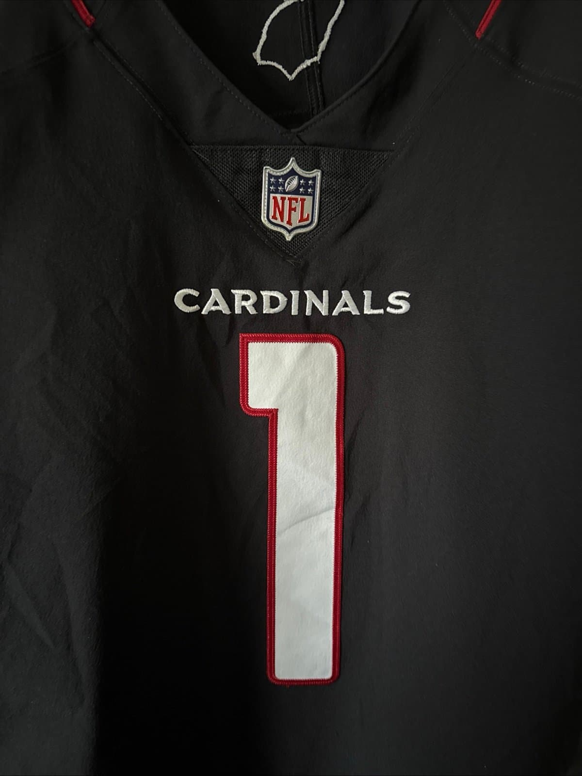 Men’s Nike Kyler Murray #1 Arizona Cardinals Vapor Elite Jersey Sz 48 - Black - Thumbnail 2