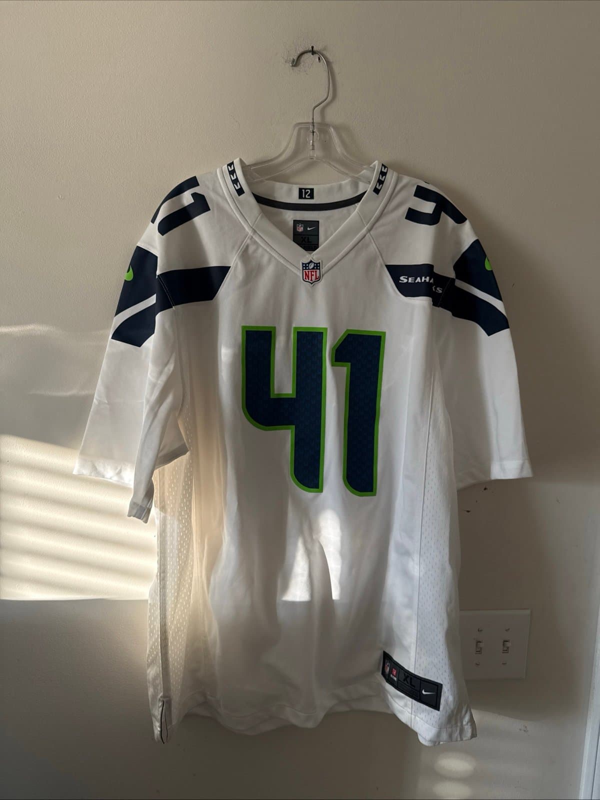 MEN’S NIKE BYRON MAXWELL #41 SEATTLE SEAHAWKS SIGNED ON FIELD JERSEY SZ XL RARE - Thumbnail 6
