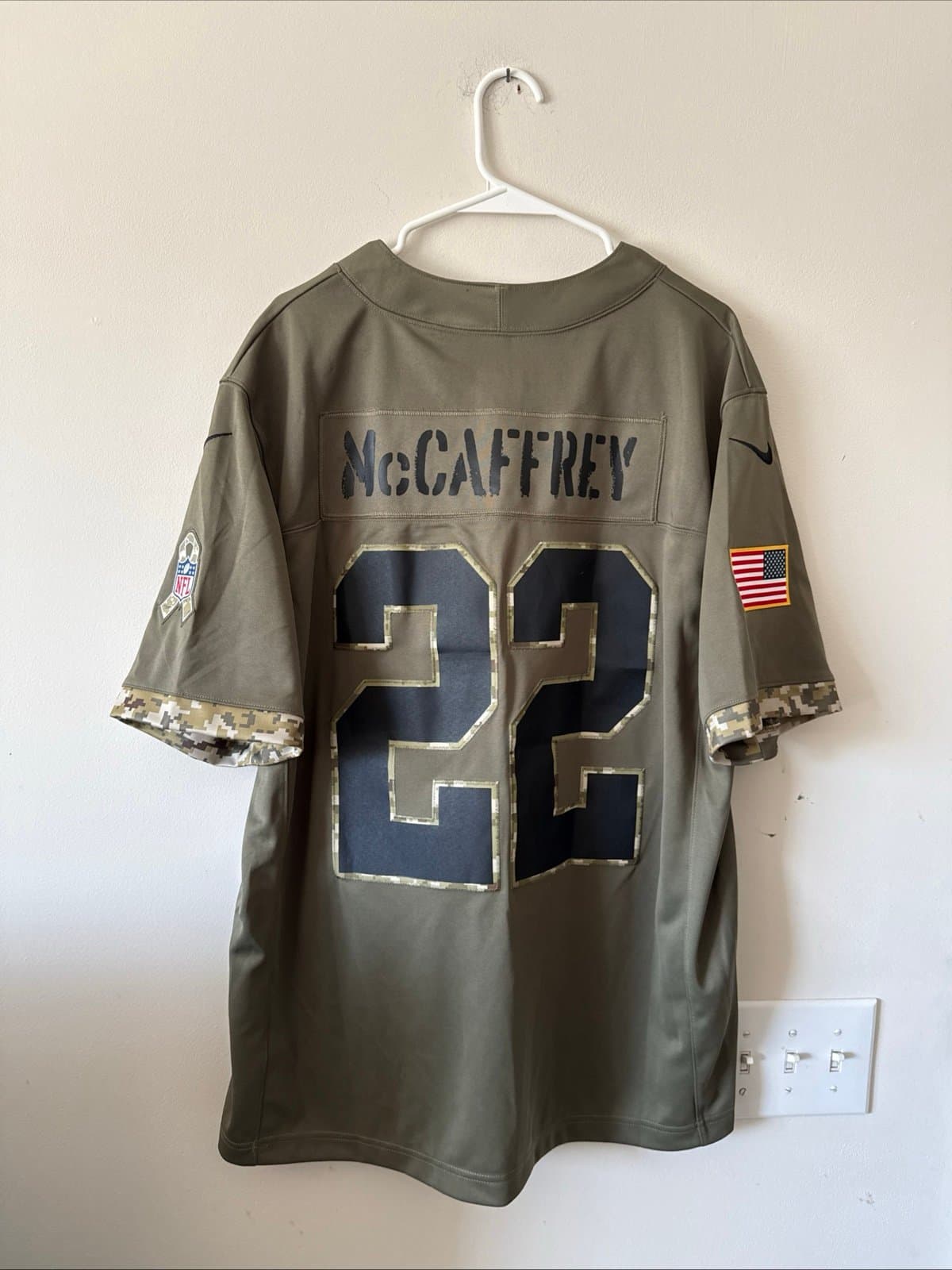 Men’s Nike Christian McCaffrey #22 Panthers Salute To Service Lmtd Jersey Sz XL - Thumbnail 7