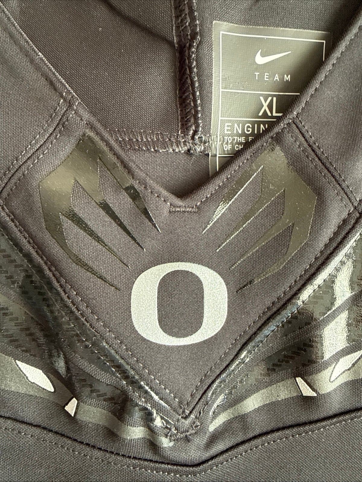 Men’s Nike Dillon Gabriel #0 Oregon Ducks 2024 NIL NCAA Jersey Sz XL Black RARE - Thumbnail 5