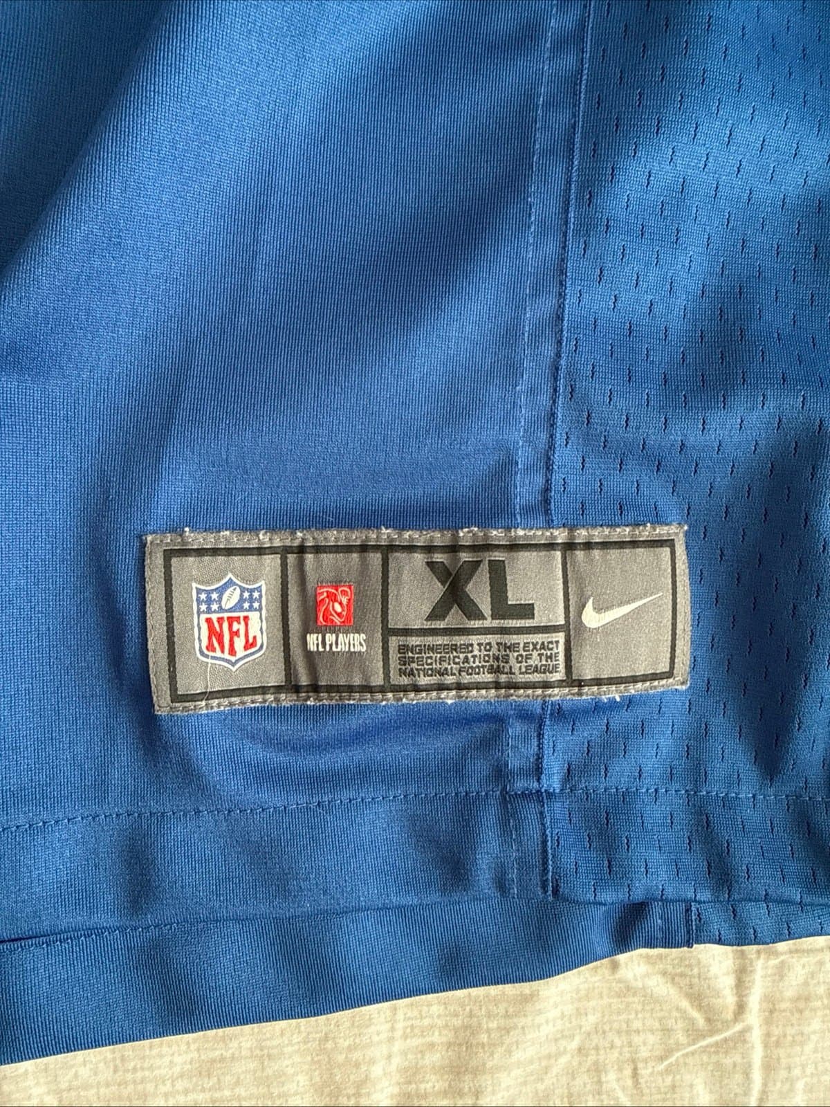 Men’s Nike Aaron Rodgers #12 GB Packers 2017 Pro Bowl NFC Jersey Sz XL Blue RARE - Thumbnail 3