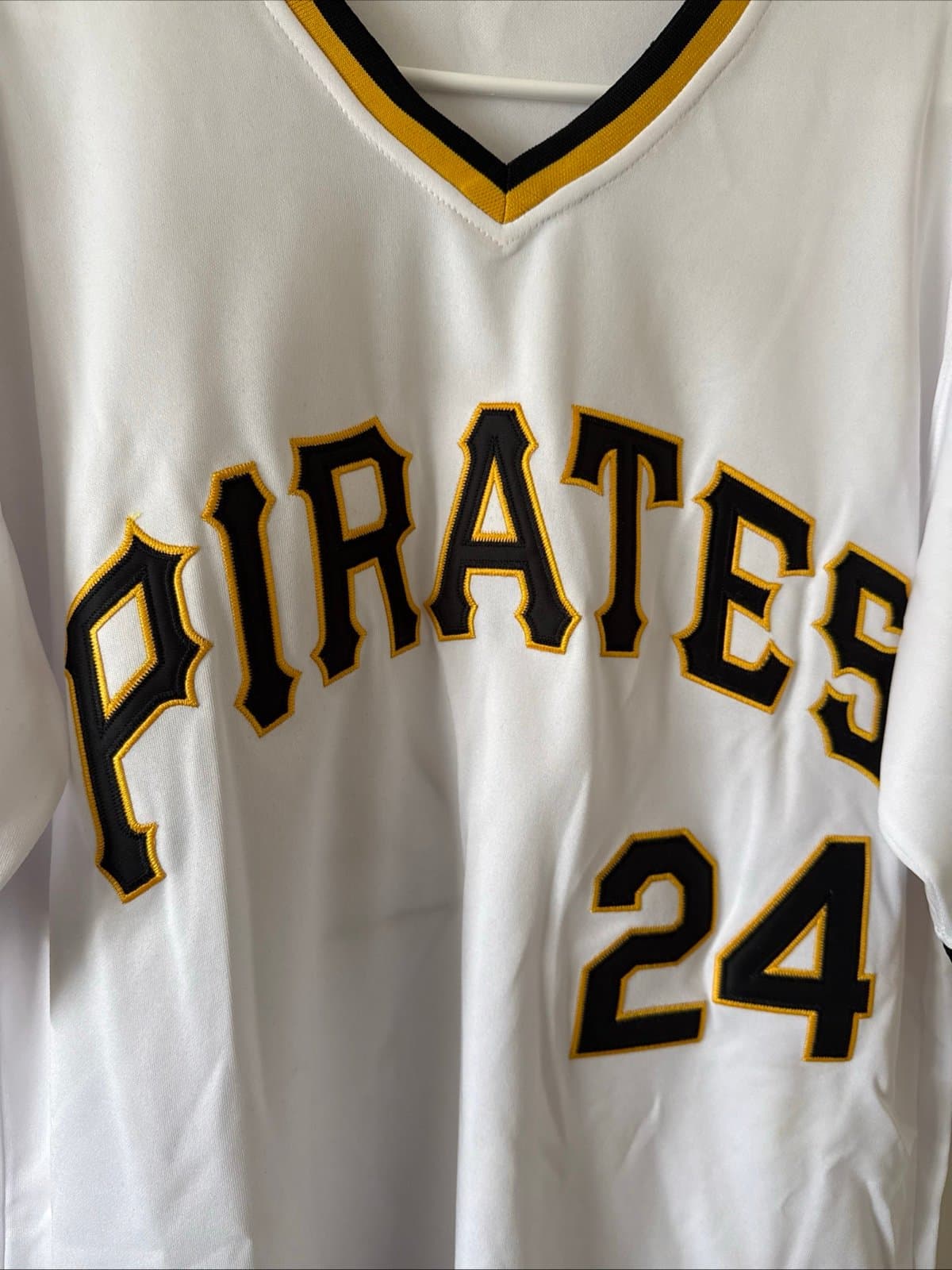 Mens Mitchell & Ness Barry Bonds #24 Pittsburgh Pirates 1988 Jersey Sz M - NWT - Thumbnail 2