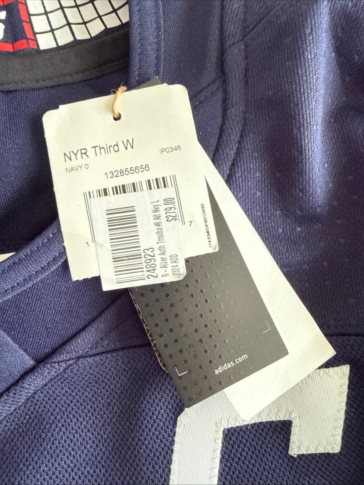 Men’s Adidas Jacob Trouba #8 New York Rangers Authentic Jersey Sz 52 - NWT RARE - Thumbnail 4