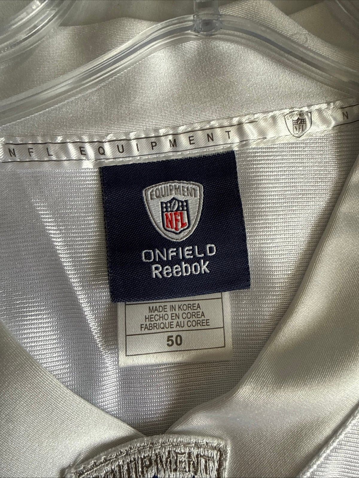 Men’s Reebok Curtis Martin #28 New York Jets HOF Patch NFL Jersey Sz 50 - RARE - Thumbnail 4