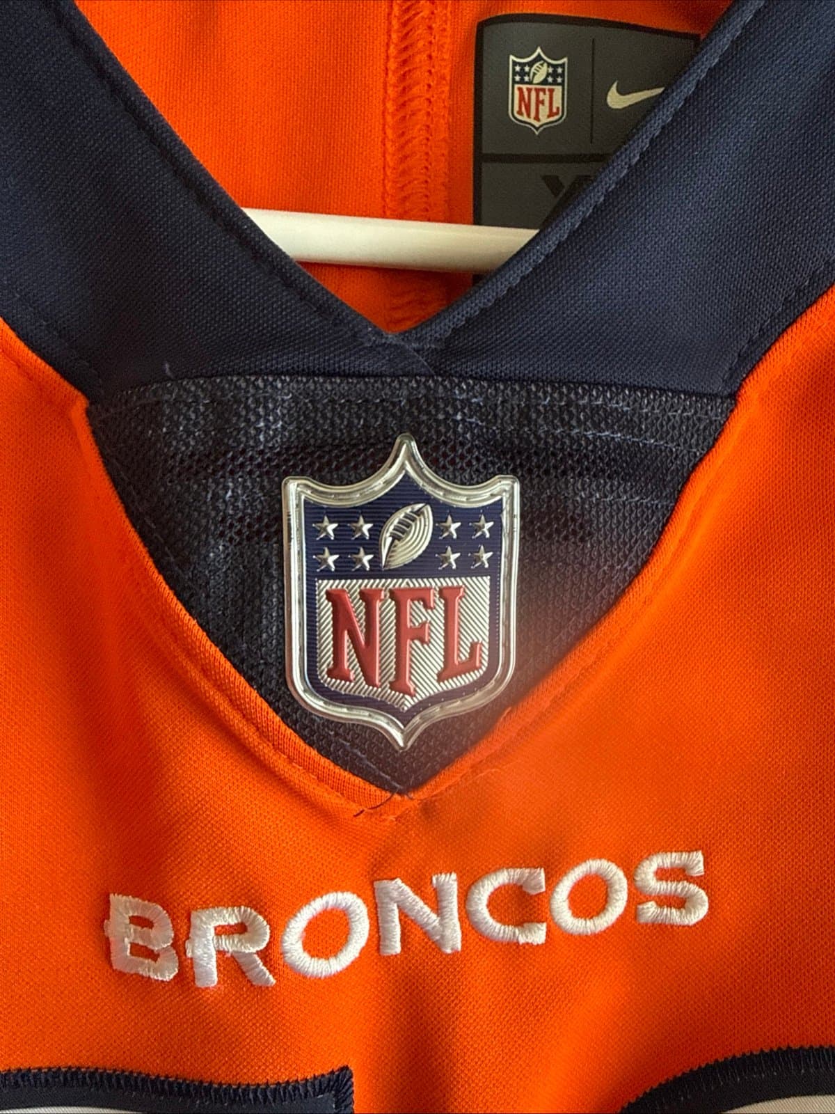 Men’s Nike Von Miller #58 Denver Broncos Vapor Limited Jersey Sz XL Orange RARE - Thumbnail 5