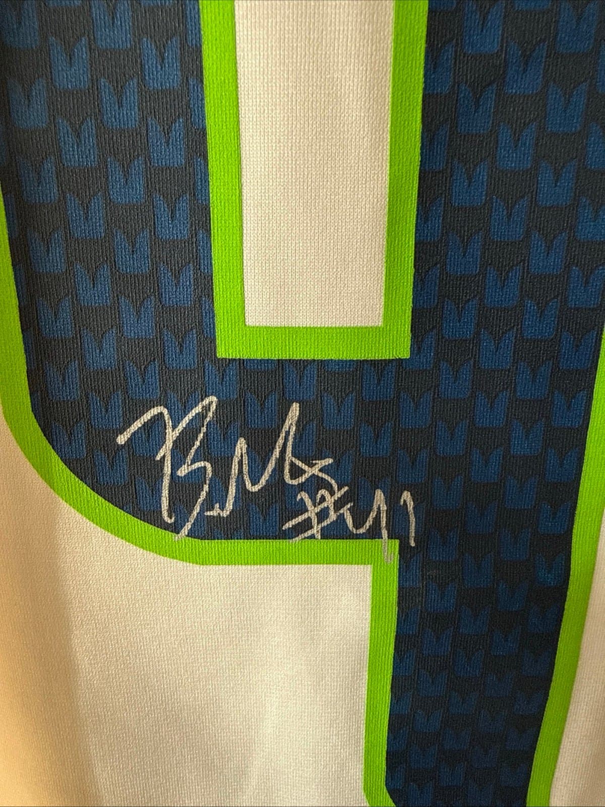MEN’S NIKE BYRON MAXWELL #41 SEATTLE SEAHAWKS SIGNED ON FIELD JERSEY SZ XL RARE - Thumbnail 3