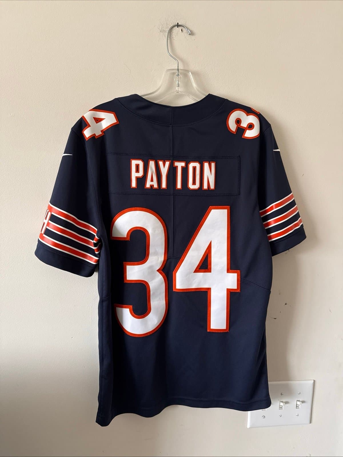 Men’s Nike Walter Payton #34 Chicago Bears Vapor Limited Jersey Sz S - Blue RARE - Thumbnail 7