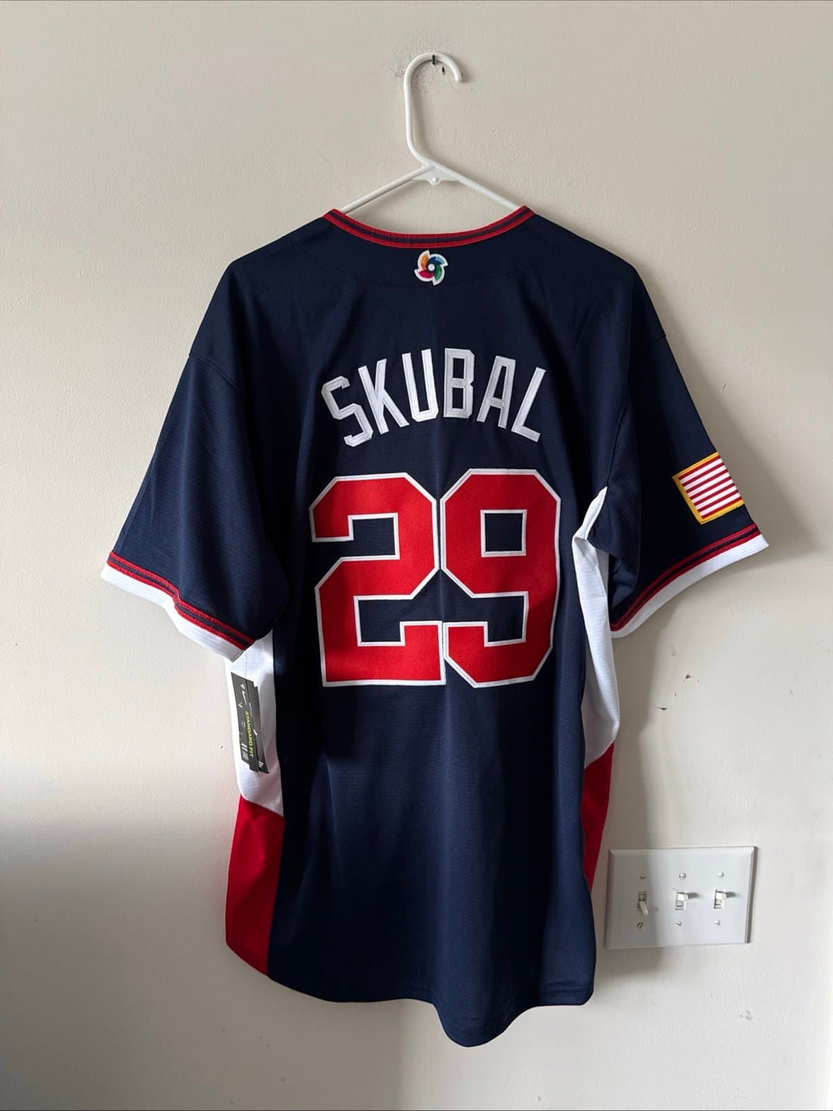 Men’s Nike Tarik Skubal #27 Team USA 2026 World Baseball Classic Jersey Sz L NWT - Thumbnail 7