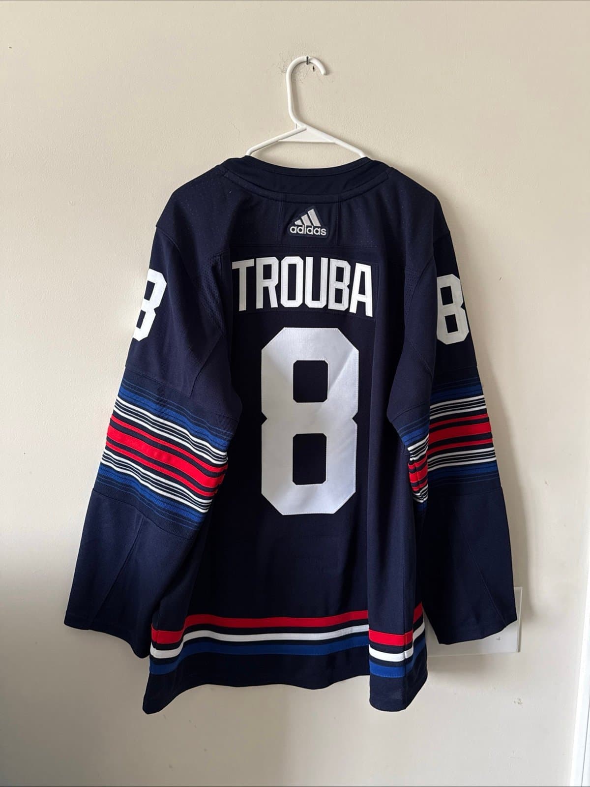 Men’s Adidas Jacob Trouba #8 New York Rangers Authentic Jersey Sz 52 - NWT RARE - Thumbnail 6