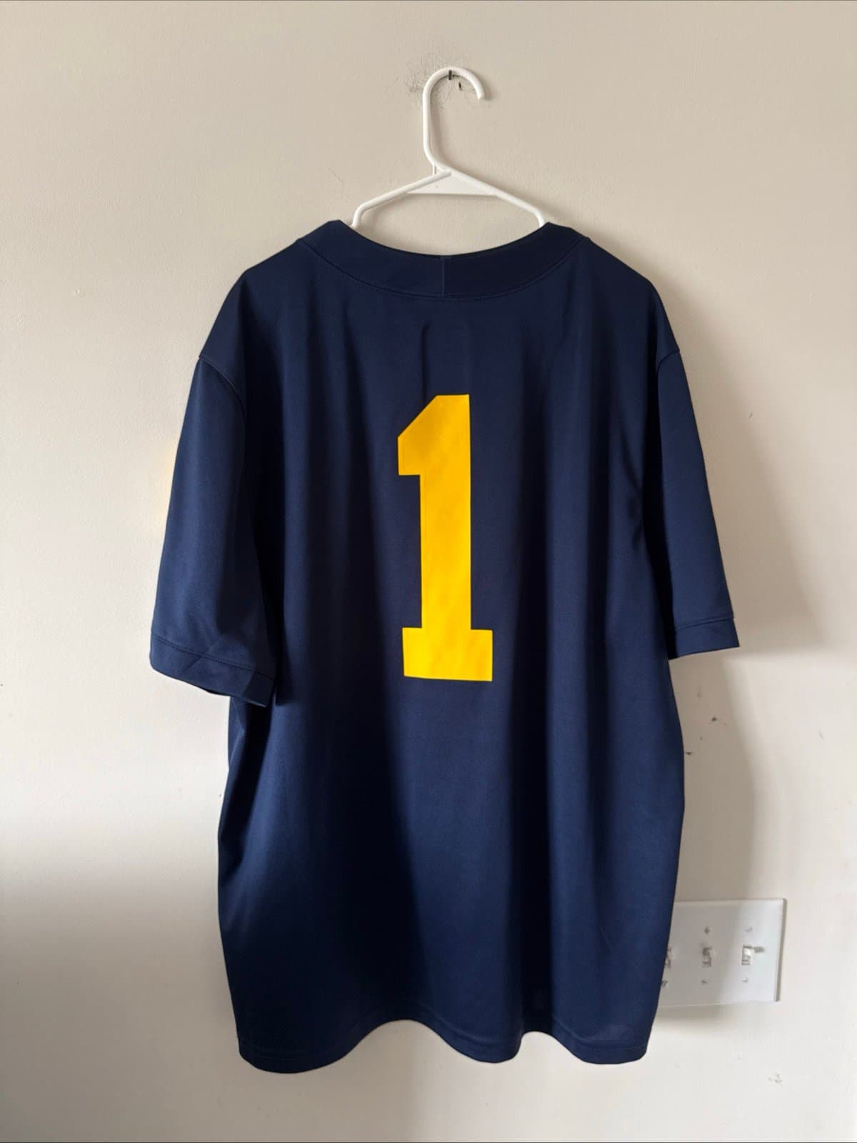 Men’s Jordan Michigan Wolverines #1 2024 Championship Jersey Sz XL - Blue RARE - Thumbnail 7