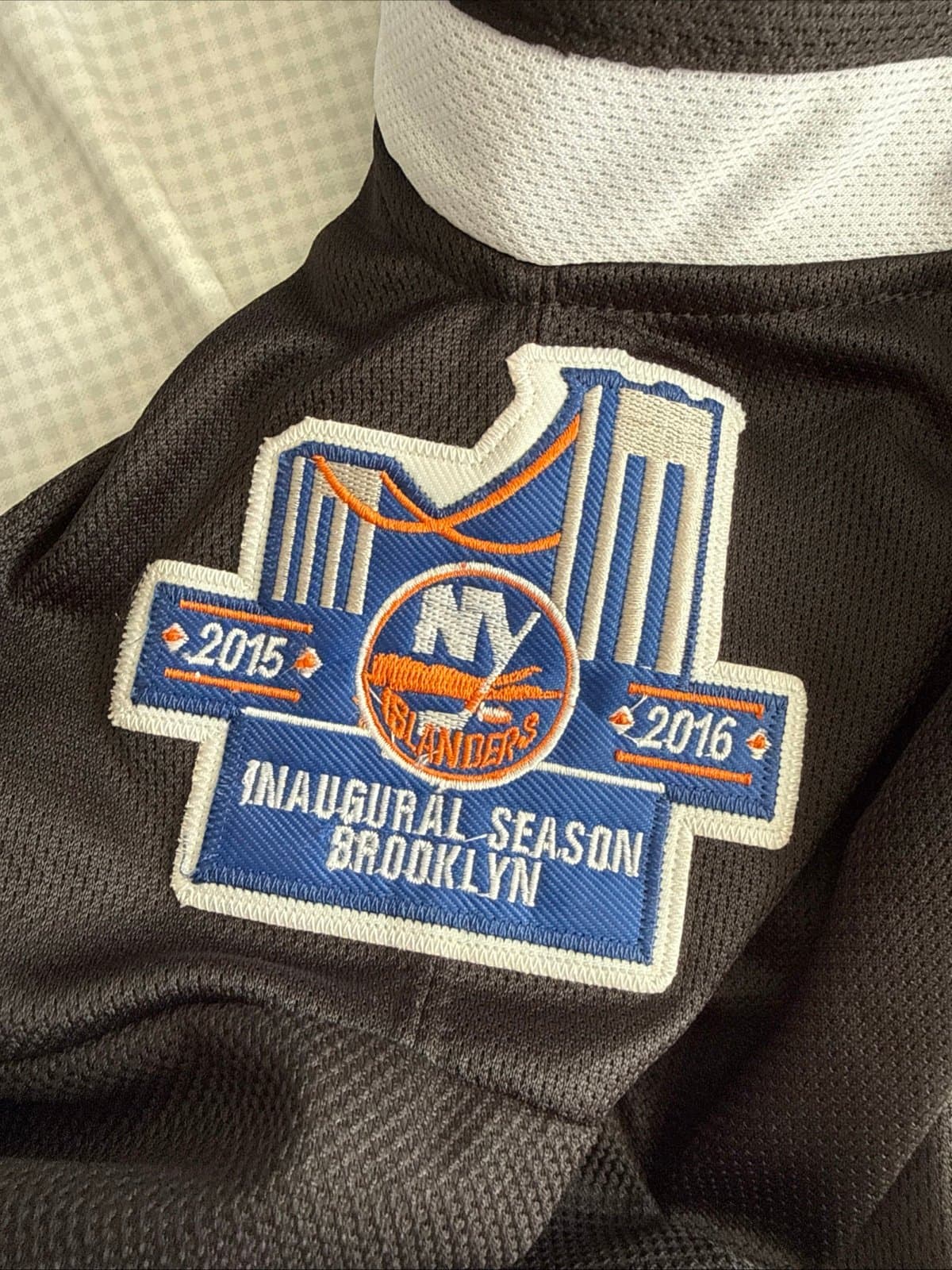 Men’s Reebok John Tavares #91 New York Islanders 2015 Inaugural Szn Jersey Sz 52 - Thumbnail 3