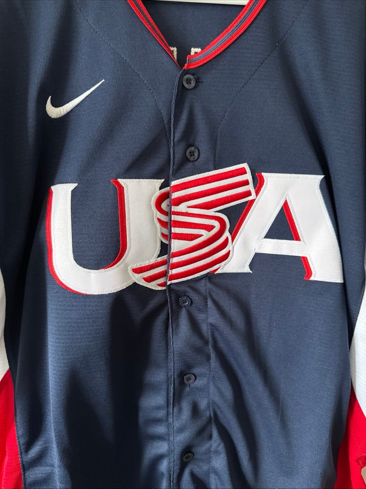 Men’s Nike Tarik Skubal #27 Team USA 2026 World Baseball Classic Jersey Sz L NWT - Thumbnail 2