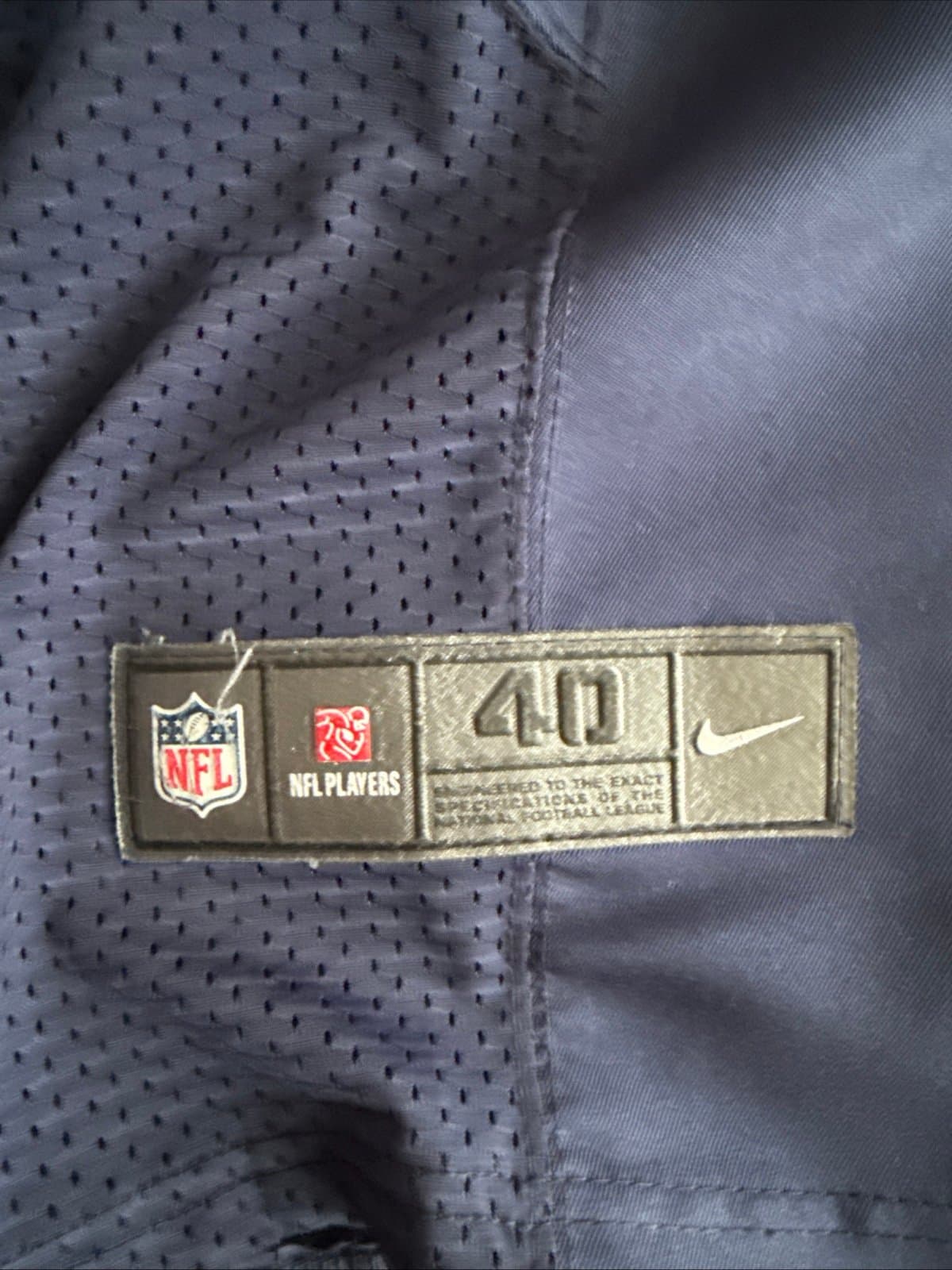 Men’s Nike Troy Aikman #8 Dallas Cowboys NFL Football Jersey Sz 40 - Blue RARE - Thumbnail 3