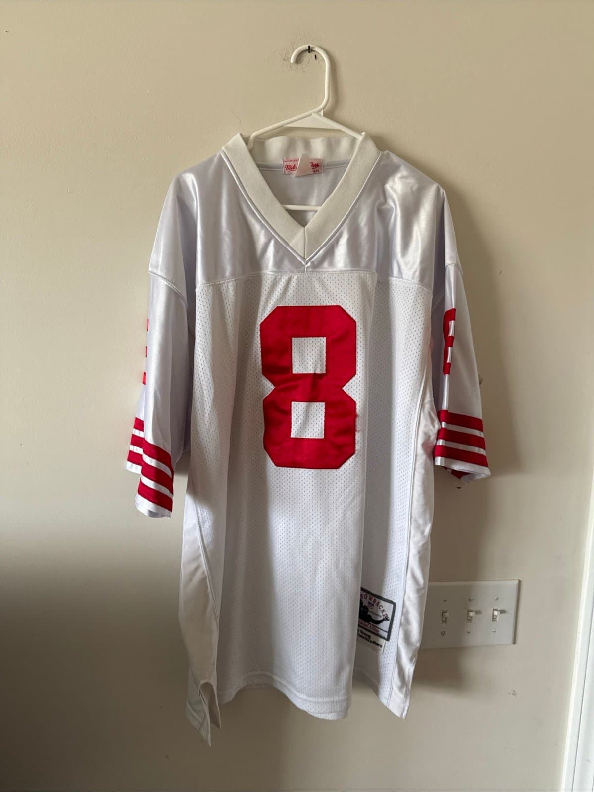 MENS MITCHELL & NESS STEVE YOUNG #8 1989 NFL LEGACY JERSEY SZ 50 - RARE - Image 1