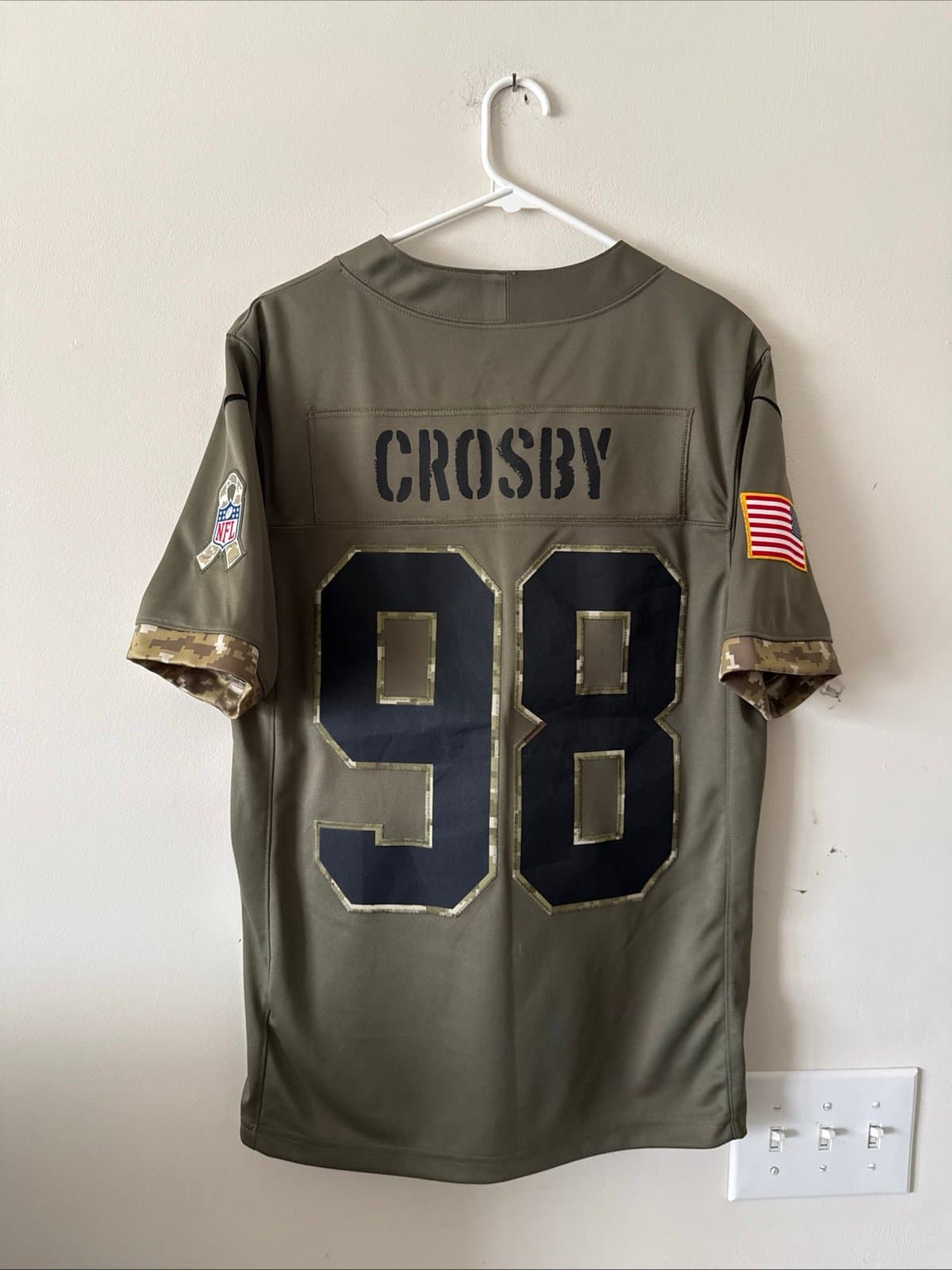 MEN’S NIKE MAXX CROSBY #98 LAS VEGAS RAIDERS SALUTE TO SERVICE LMTD JERSEY SZ S - Thumbnail 7