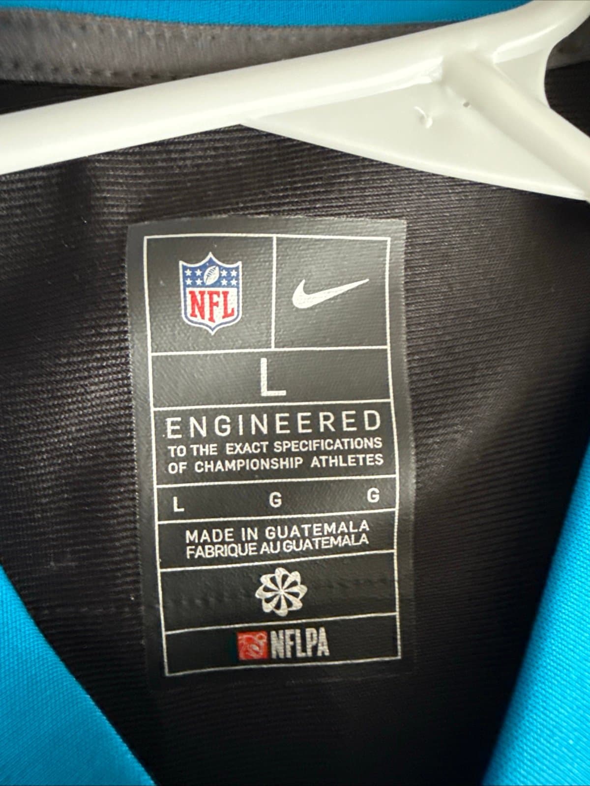 Men’s Nike Xavier Legette #17 Carolina Panthers 30 Seasons Jersey Sz L - RARE - Thumbnail 4