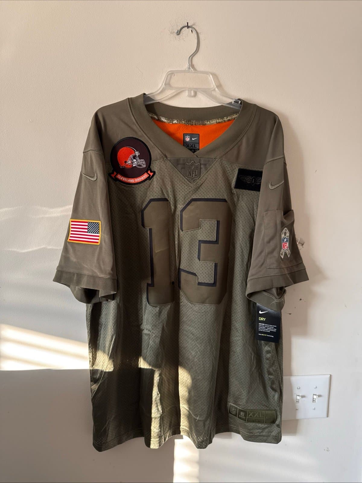 Men's Nike Odell Beckham Jr #13 Browns Salute to Service Jersey Sz 2XL NWT RARE - Image 1