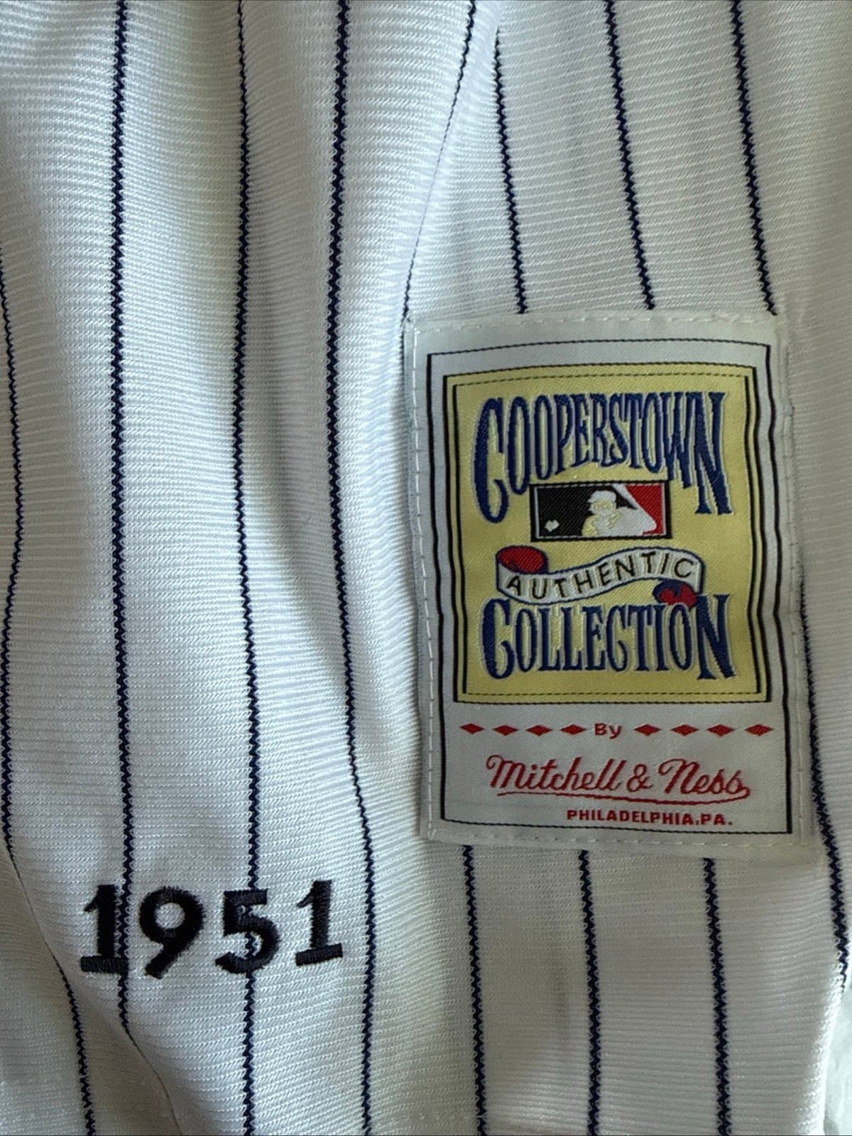 Men’s Mitchell & Ness Mickey Mantle #7 1951 NY Yankees MLB Jersey SZ 48 - RARE - Thumbnail 3