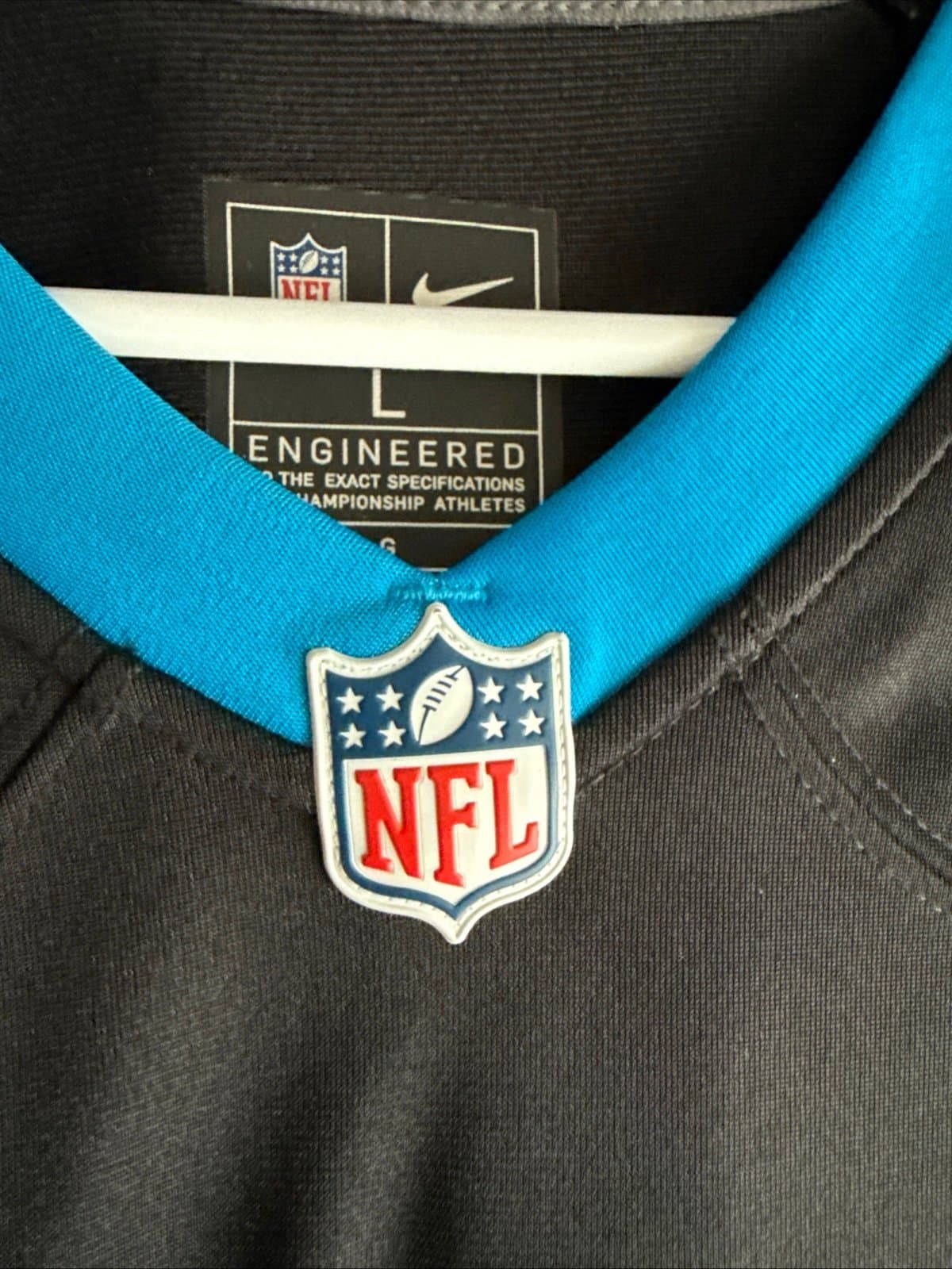 Men’s Nike Xavier Legette #17 Carolina Panthers 30 Seasons Jersey Sz L - RARE - Thumbnail 6