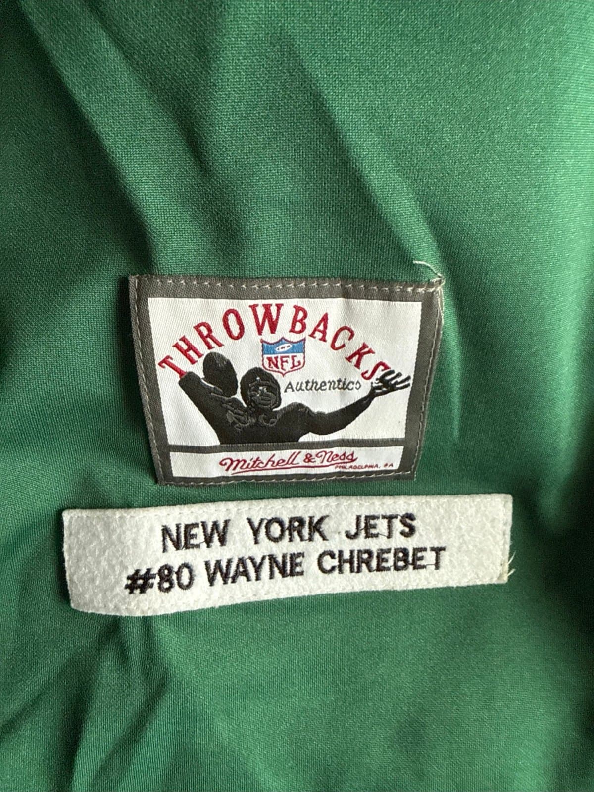 Men’s Mitchell & Ness Wayne Chrebet #80 New York Jets '00-'01 Jersey Sz 54 RARE - Thumbnail 3