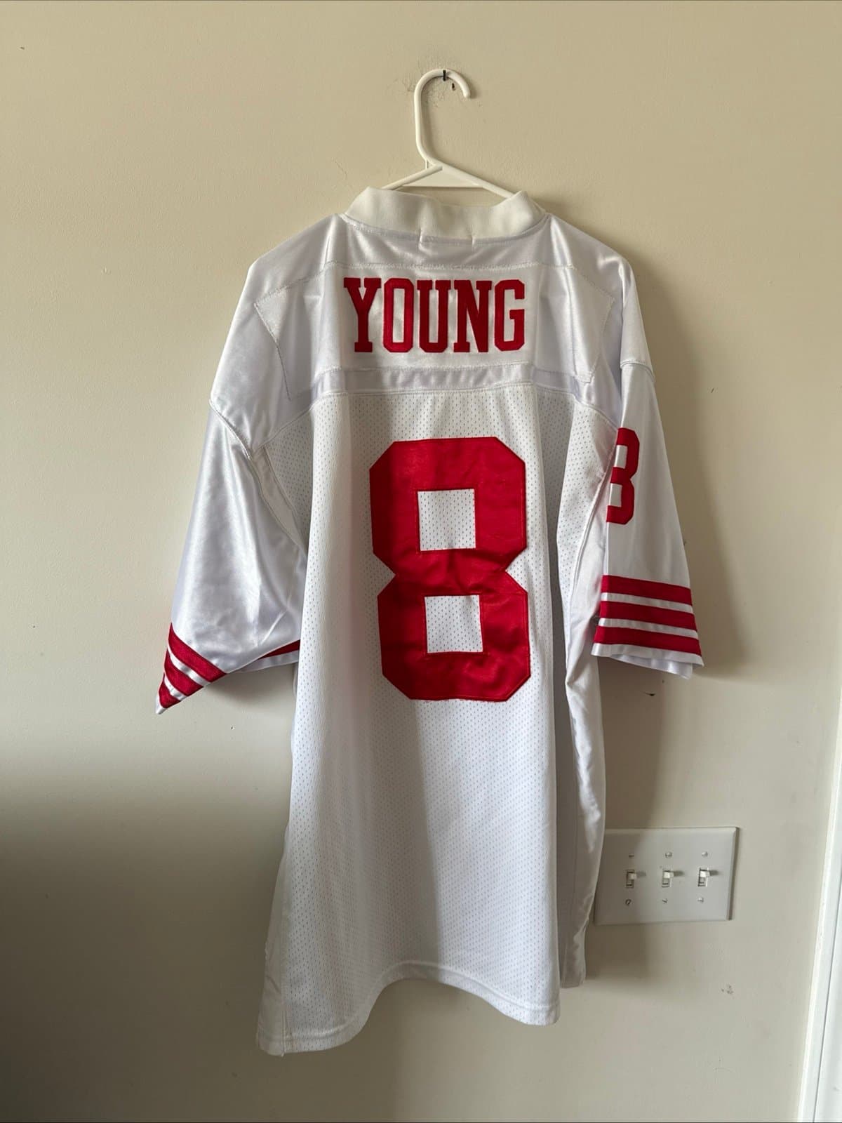 MENS MITCHELL & NESS STEVE YOUNG #8 1989 NFL LEGACY JERSEY SZ 50 - RARE - Thumbnail 5