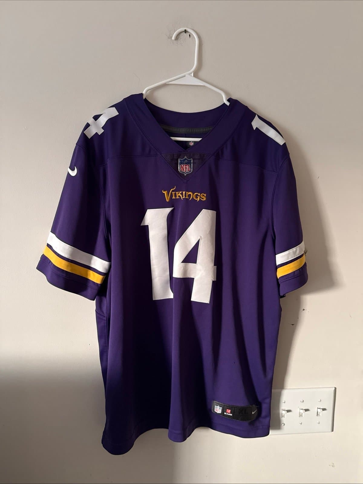 Men’s Nike Stefon Diggs #14 Autographed Vikings Vapor Lmtd Jersey Sz XL - RARE - Thumbnail 7