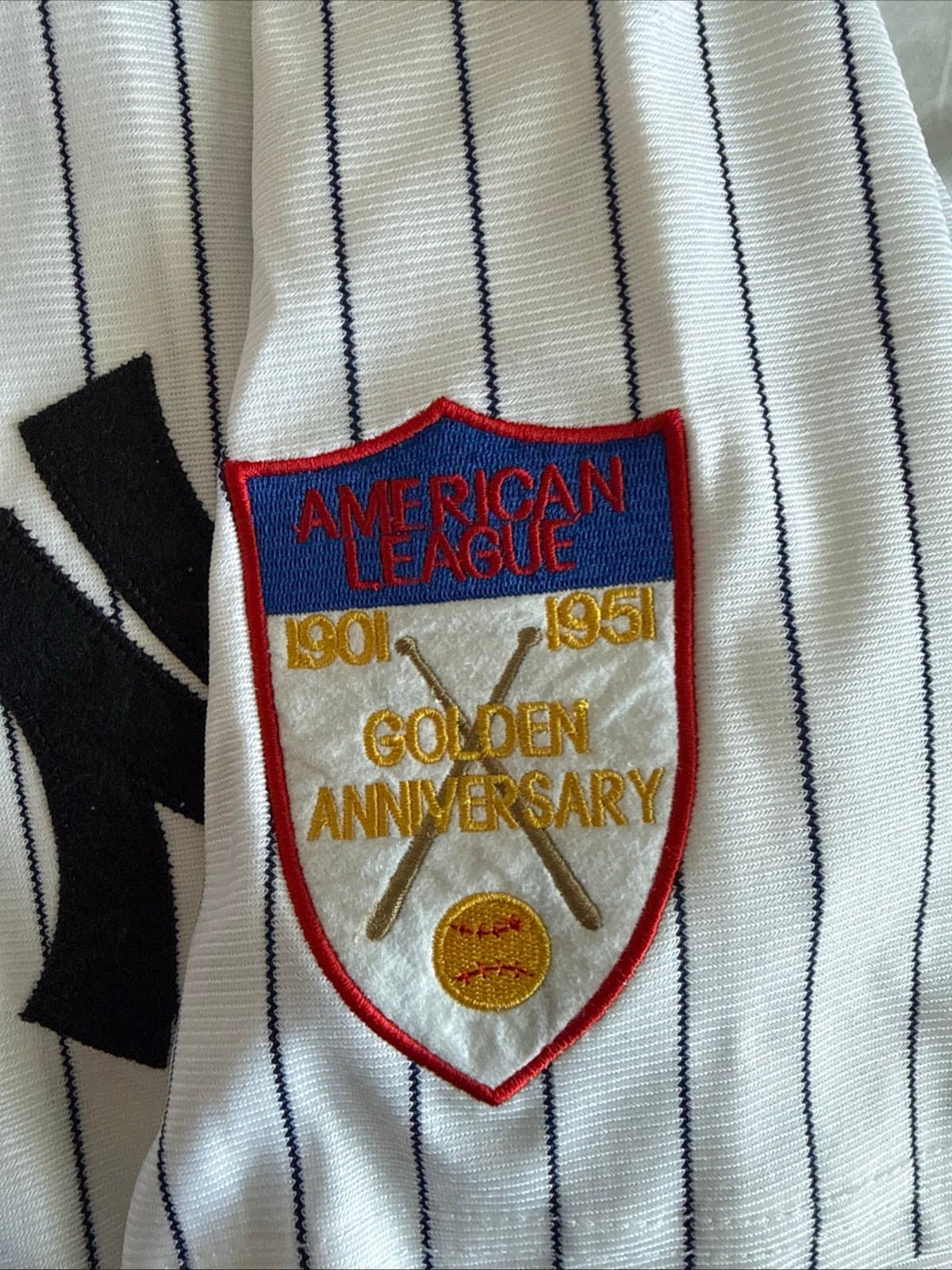 Men’s Mitchell & Ness Mickey Mantle #7 1951 NY Yankees MLB Jersey SZ 48 - RARE - Thumbnail 6