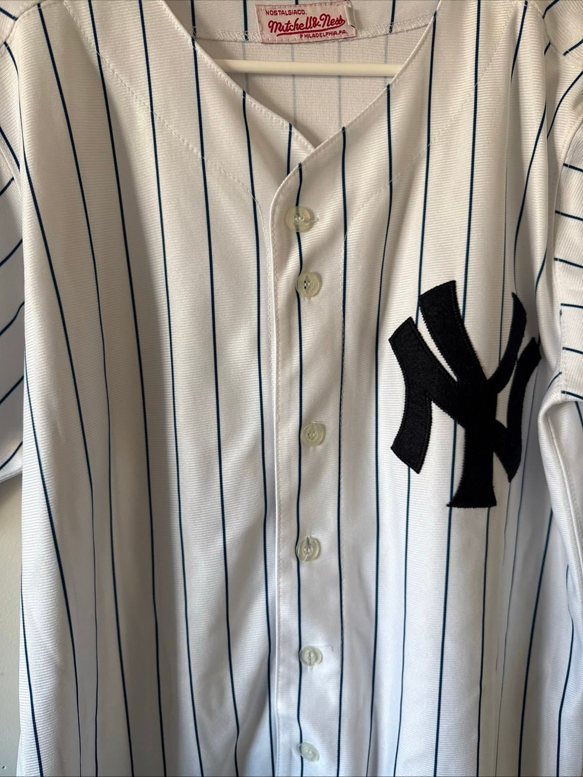 Men’s Mitchell & Ness Lou Gehrig #4 New York Yankees 1939 Jersey Sz 48 - RARE - Thumbnail 2