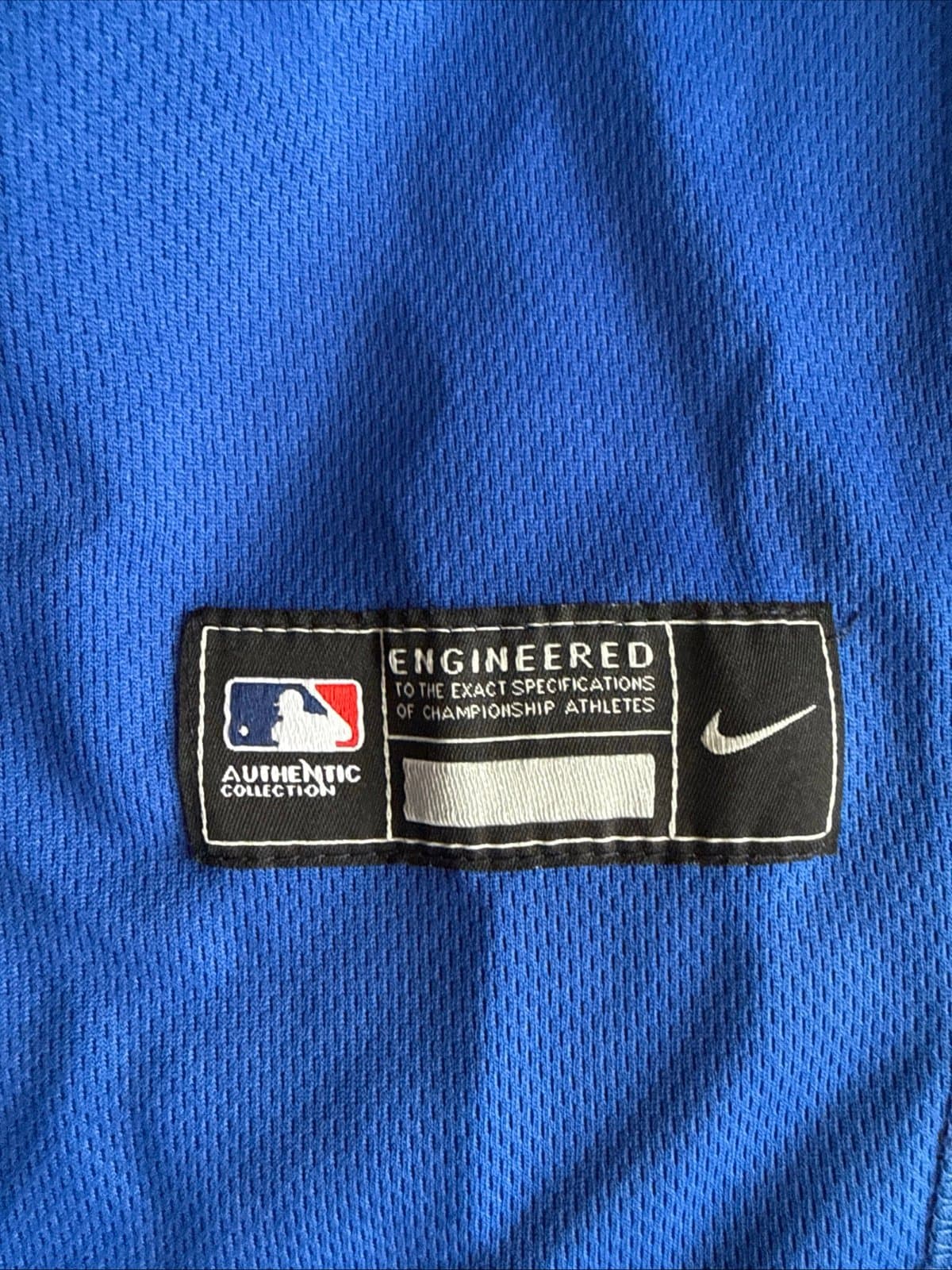 Men’s Nike Pete Alonso #20 New York Mets Elite Authentic Jersey Sz 52 Blue RARE - Thumbnail 3