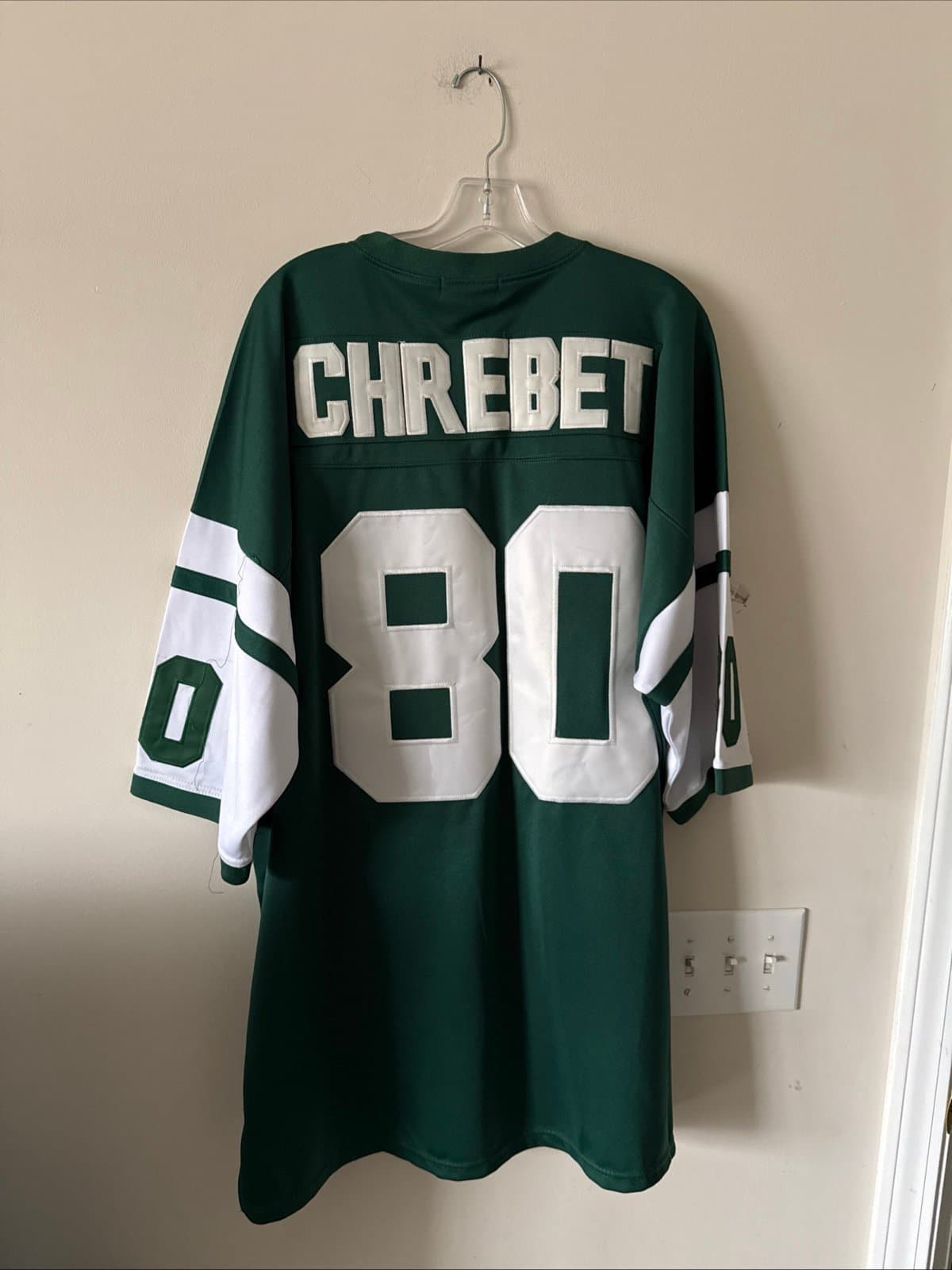 Men’s Mitchell & Ness Wayne Chrebet #80 New York Jets '00-'01 Jersey Sz 54 RARE - Thumbnail 6