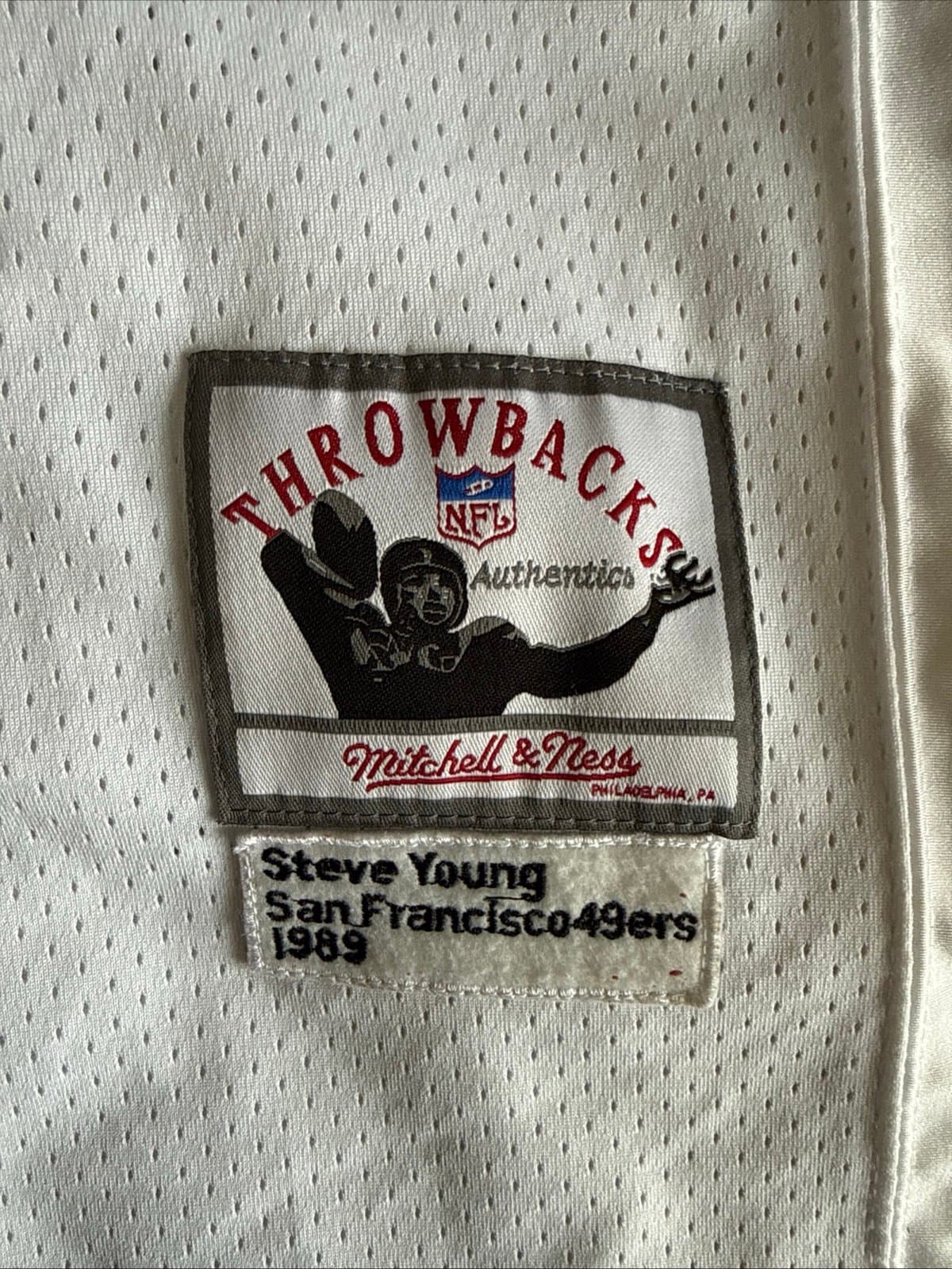 MENS MITCHELL & NESS STEVE YOUNG #8 1989 NFL LEGACY JERSEY SZ 50 - RARE - Thumbnail 3