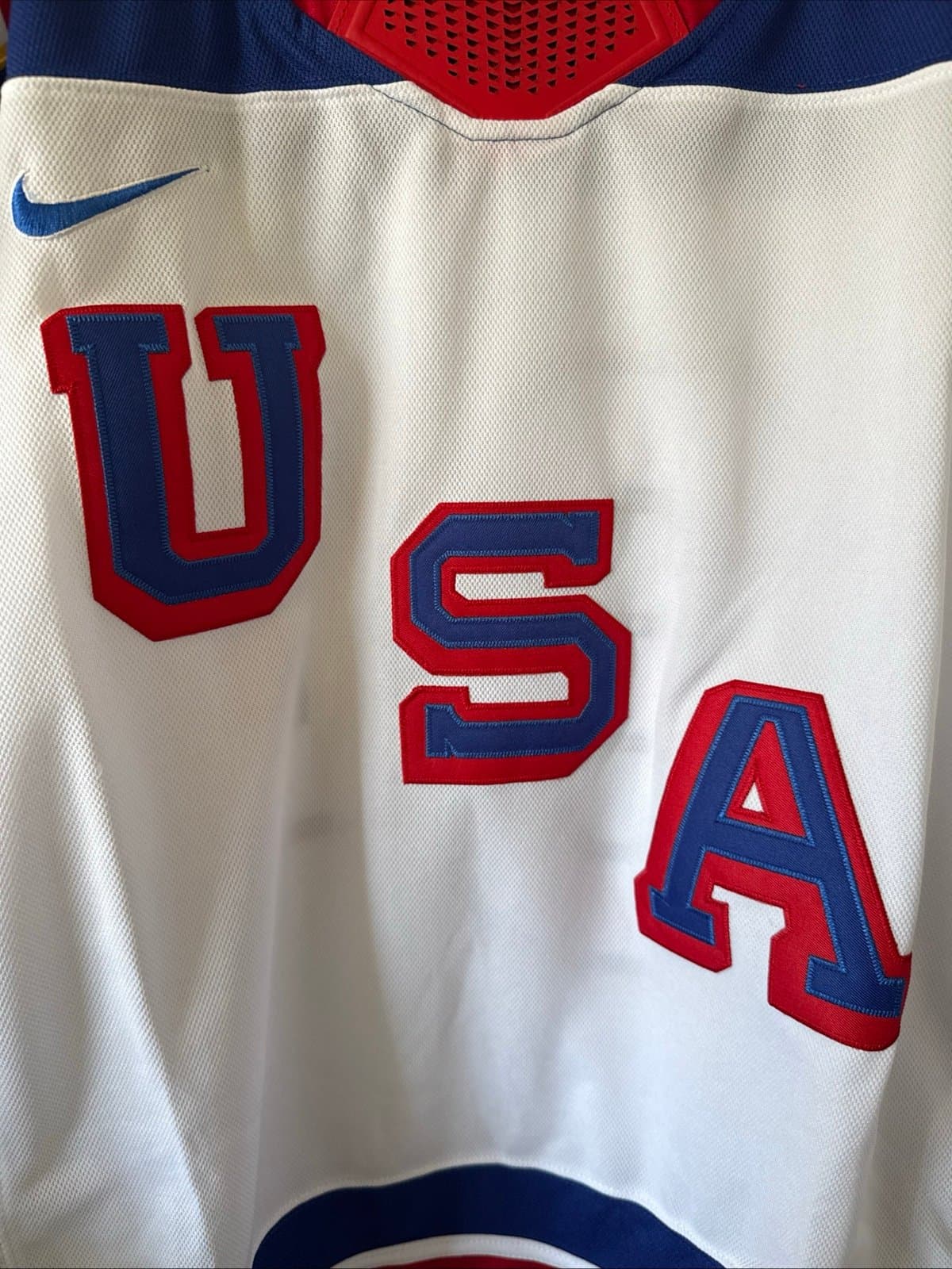 MEN’S NIKE AUSTON MATTHEWS #34 TEAM USA 2026 OLYMPICS JERSEY SZ XL - WHITE RARE - Thumbnail 2