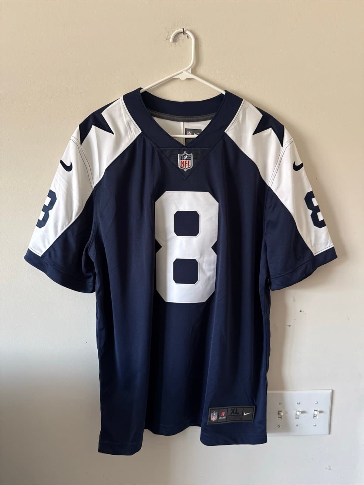 Men’s Nike Troy Aikman #8 Dallas Cowboys Vapor Lmtd Throwback Jersey Sz XL RARE - Image 1