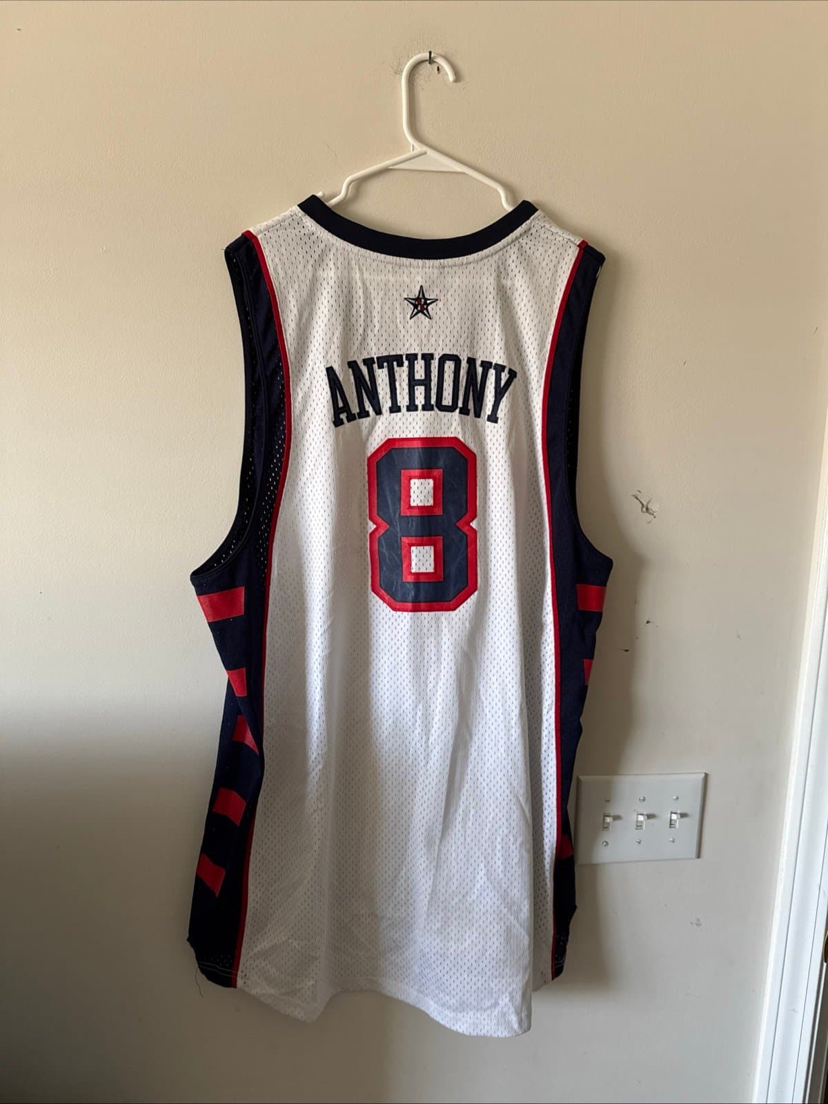 Men’s Reebok Carmelo Anthony #8 Team USA 2004 Olympics Jersey Sz 2XL - NWT RARE - Thumbnail 7