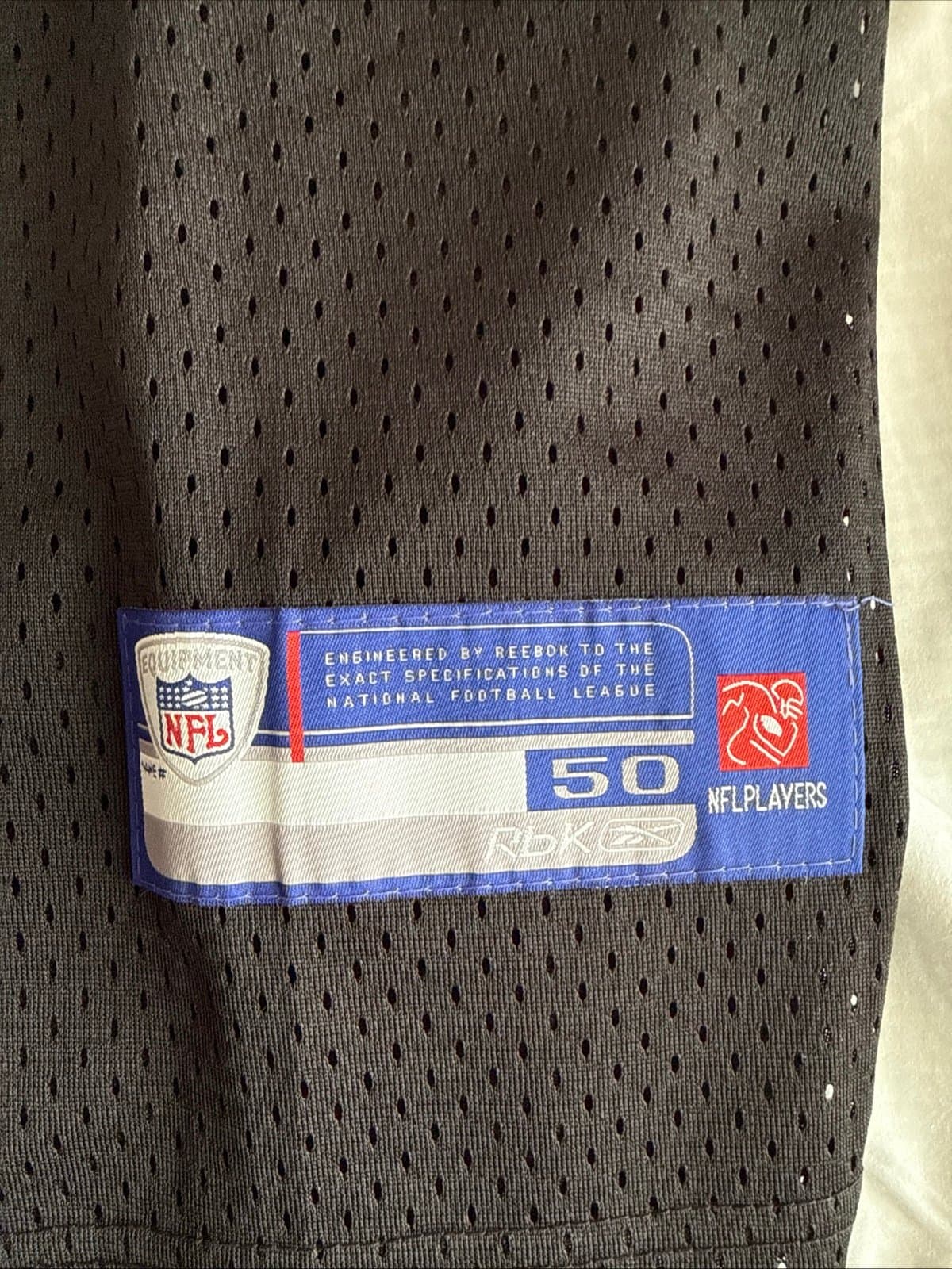 Men’s Reebok Plaxico Burress #17 NY Giants SB XLII Alternate Jersey Sz 50 RARE - Thumbnail 3