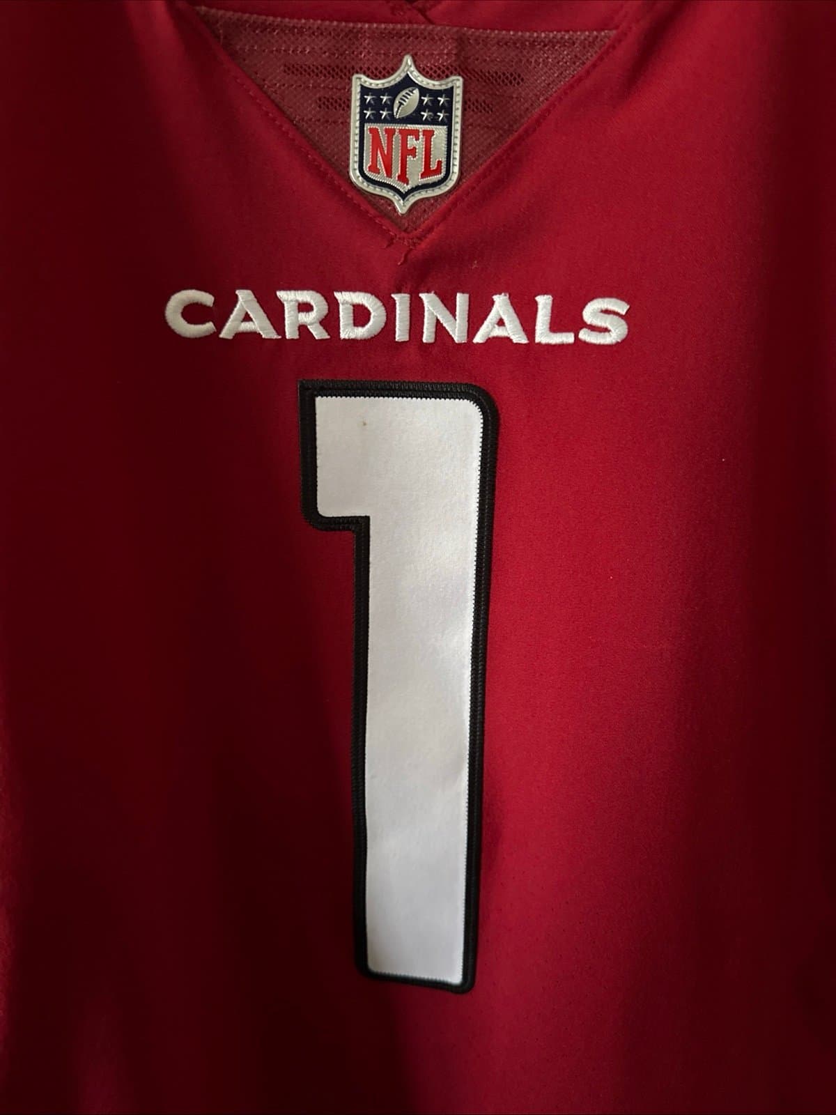 Men’s Nike Kyler Murray #1 Arizona Cardinals Vapor Elite Jersey Sz 48 - Red - Thumbnail 2