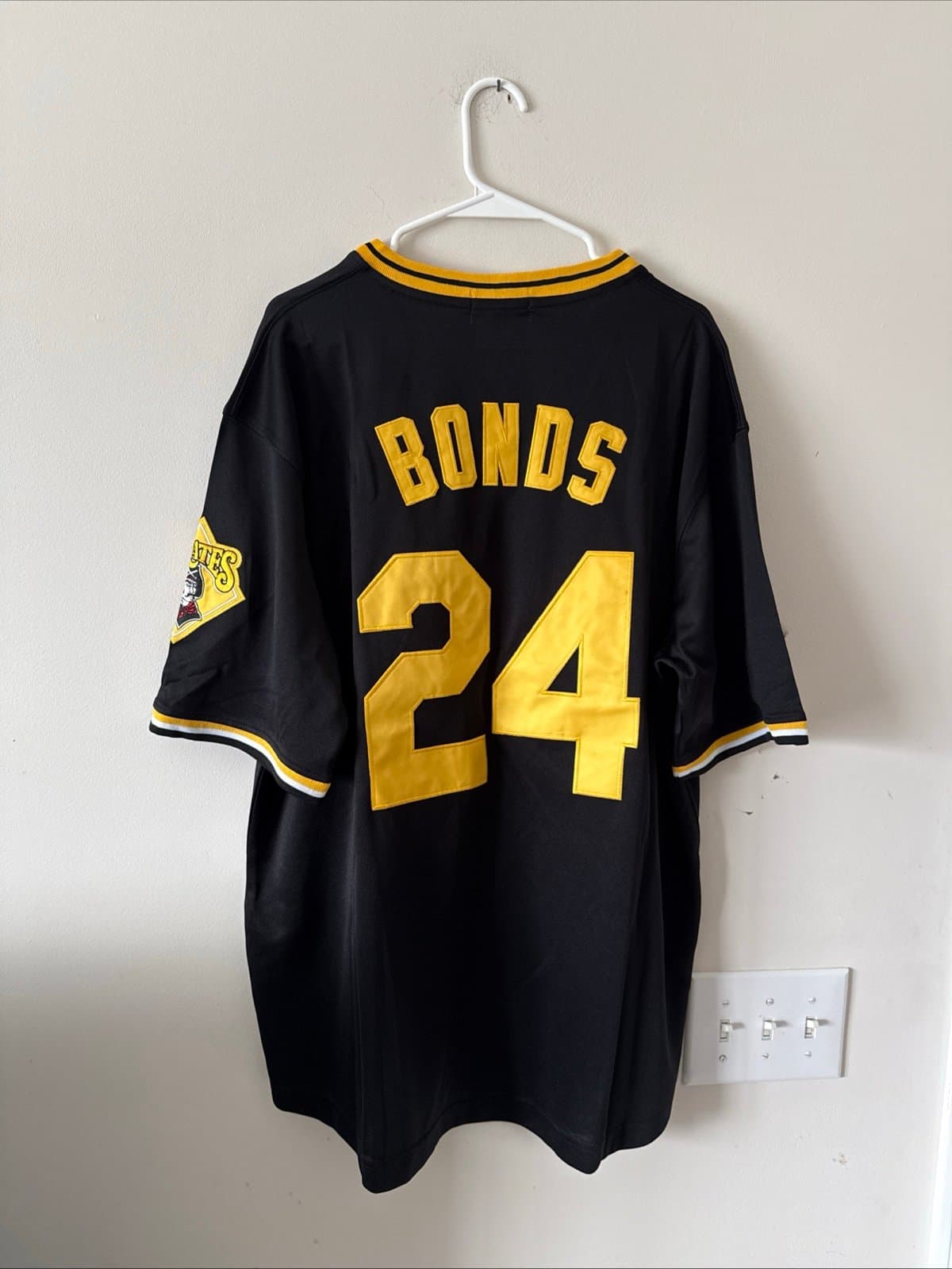 Men’s Mitchell & Ness Barry Bonds #24 Pittsburgh Pirates 1986 BP Jersey Sz XL - Thumbnail 7