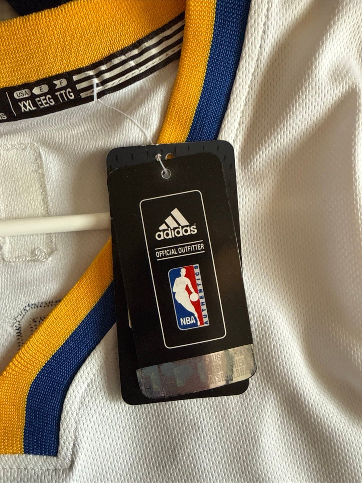 Men’s adidas Stephen Curry #30 Golden State Warriors Jersey Sleeved Sz 2XL - NWT - Thumbnail 5