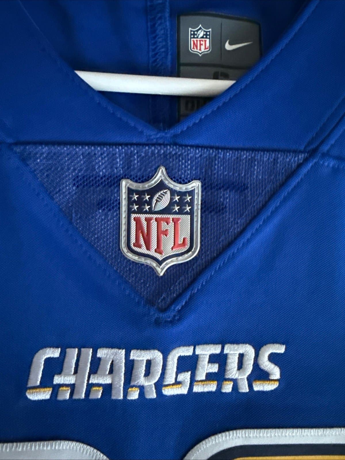 Men’s Nike Melvin Gordon III #28 LA Chargers Vapor Lmtd Jersey Sz S - Blue RARE - Thumbnail 5